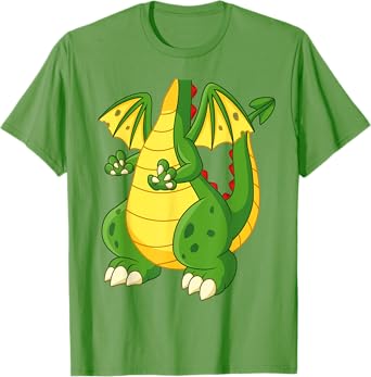 Dragon T-Shirt Green Dragon Costume Shirt T-Shirt
