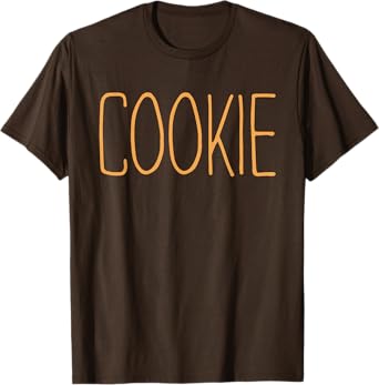 Cookie Shirt Adult Kids Men Women Chocolate Cookie Costume T-Shirt