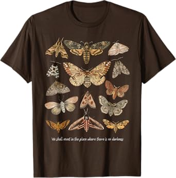 Vintage Moth Goblincore Aesthetic Dark Academia Cottagecore T-Shirt
