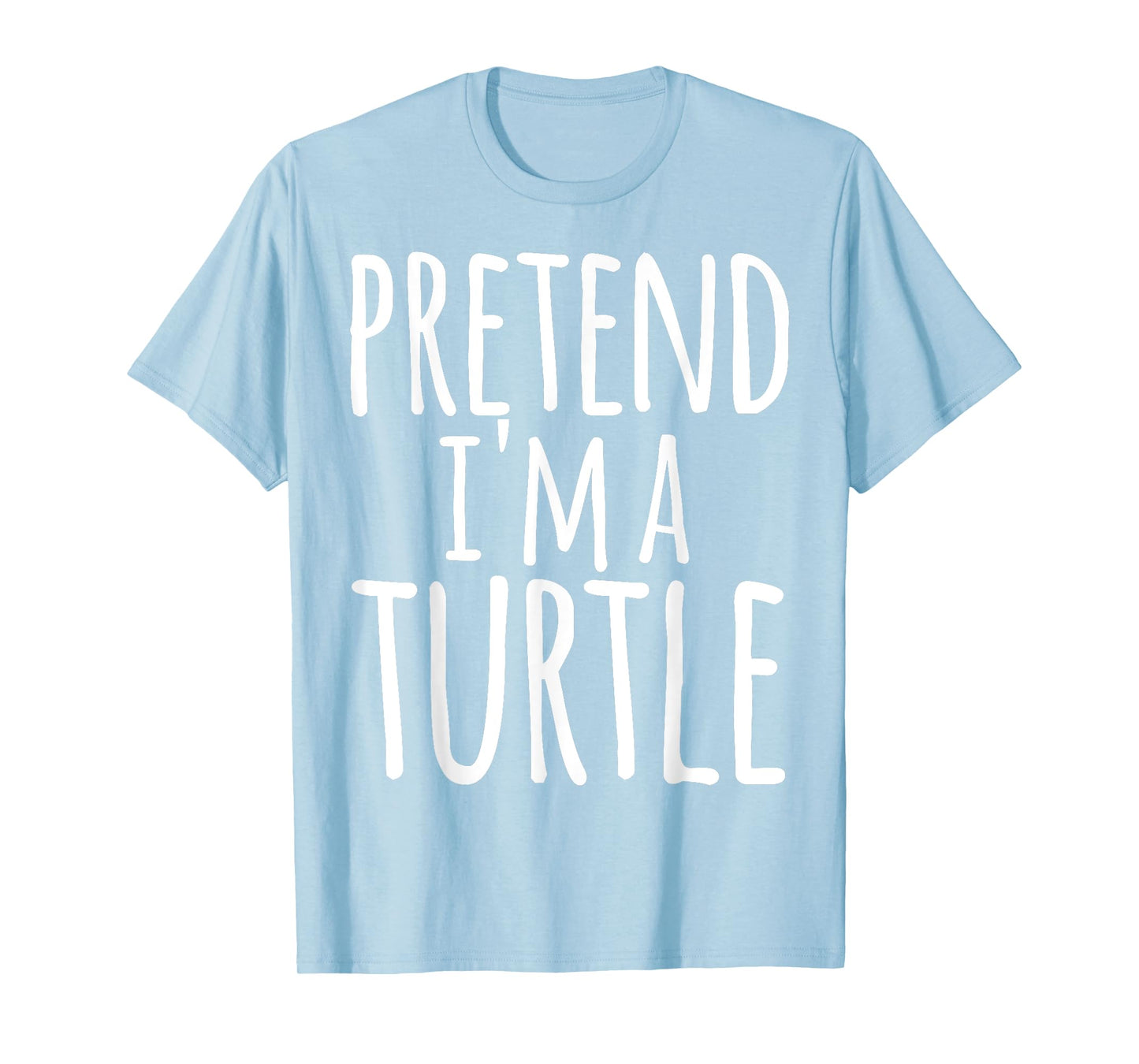 Funny Easy Lazy Halloween PRETEND I'M A TURTLE Costume T-Shirt