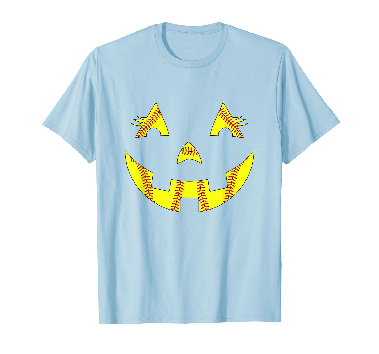 Jack O Lantern Softball Halloween Costume Mom Women Girls T-Shirt