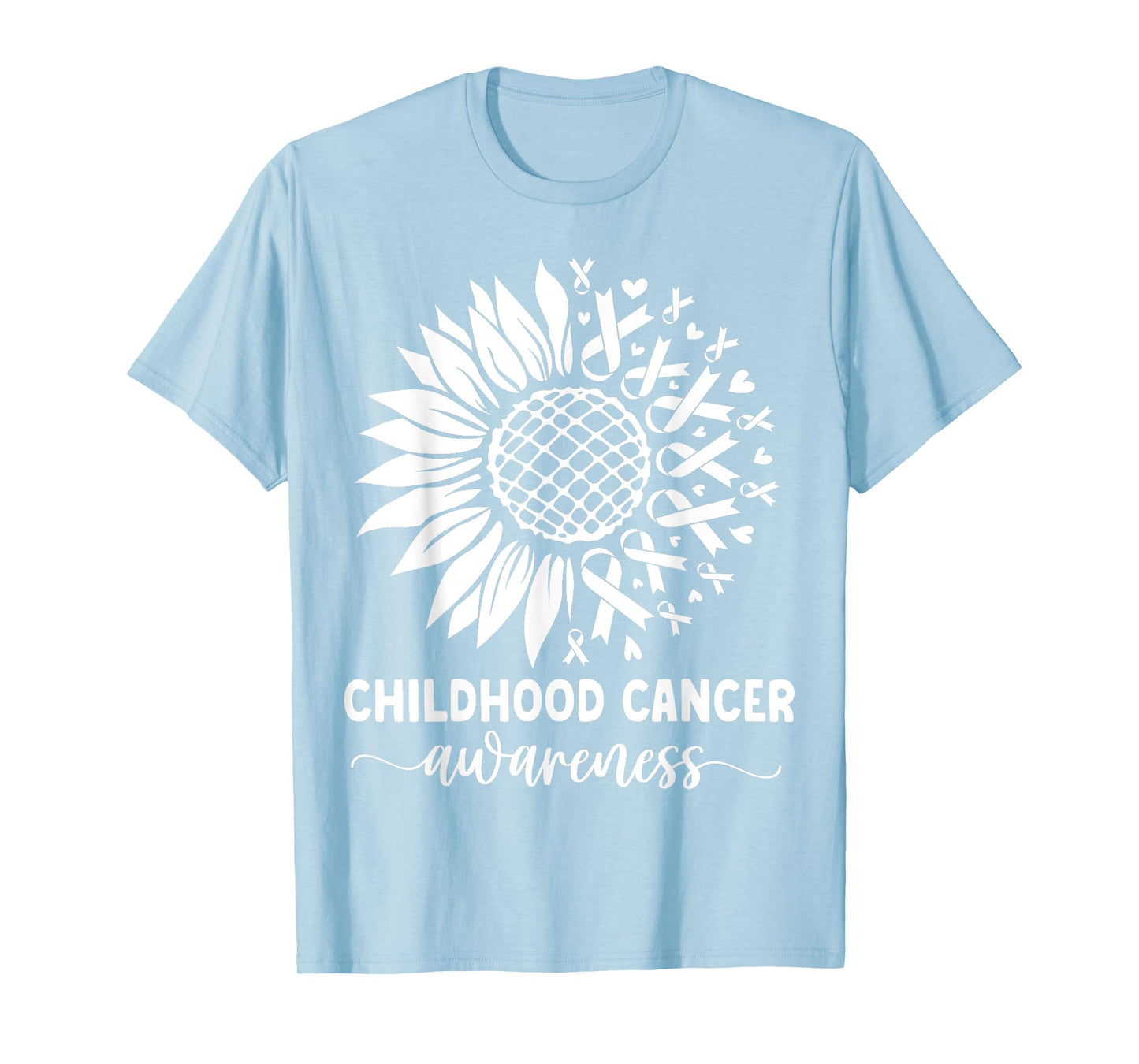 Childhood Cancer awareness Sunflower yellow childhood cancer T-Shirt