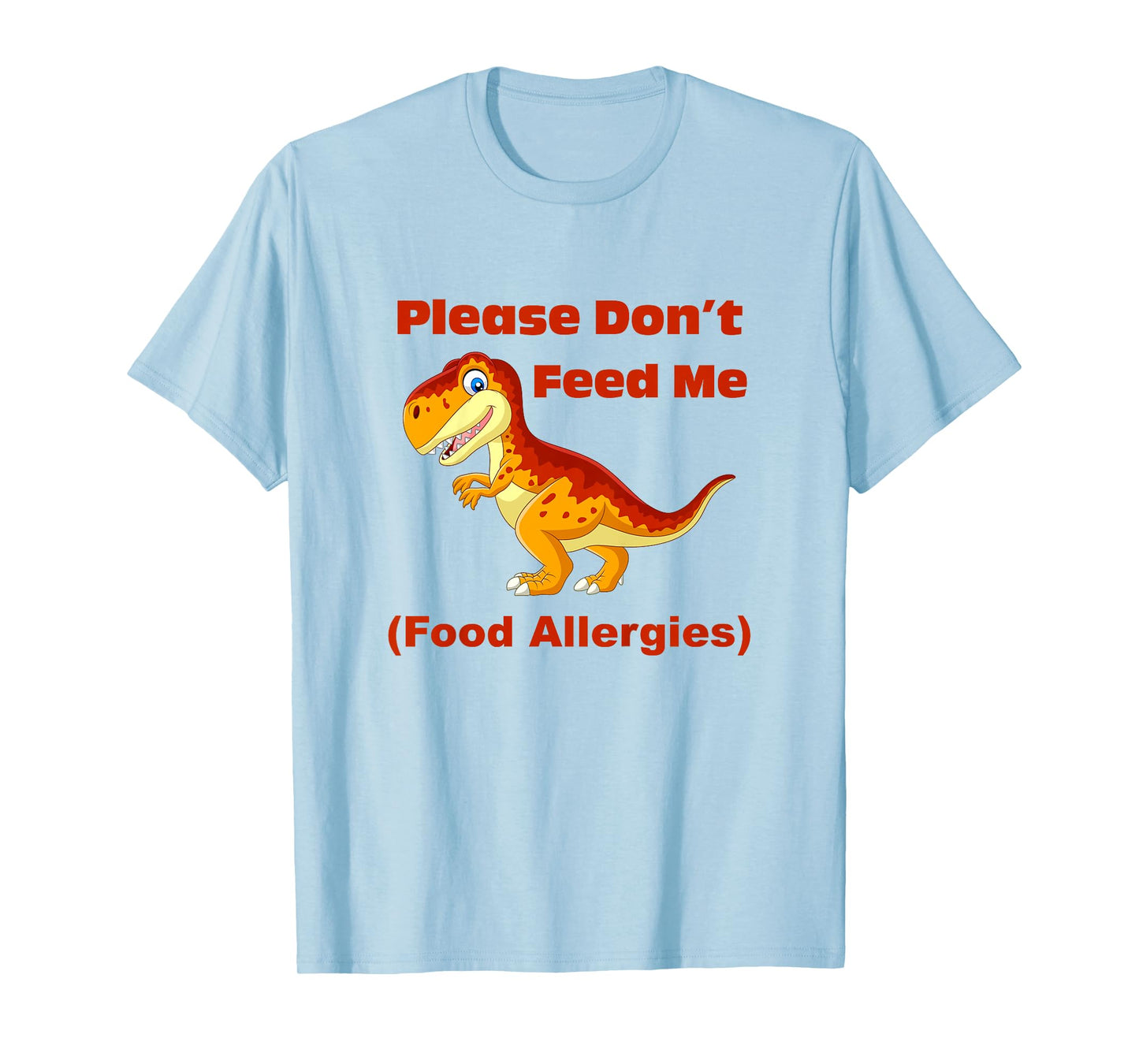 Food Allergy Toddler Kids with T-Rex T-Shirt