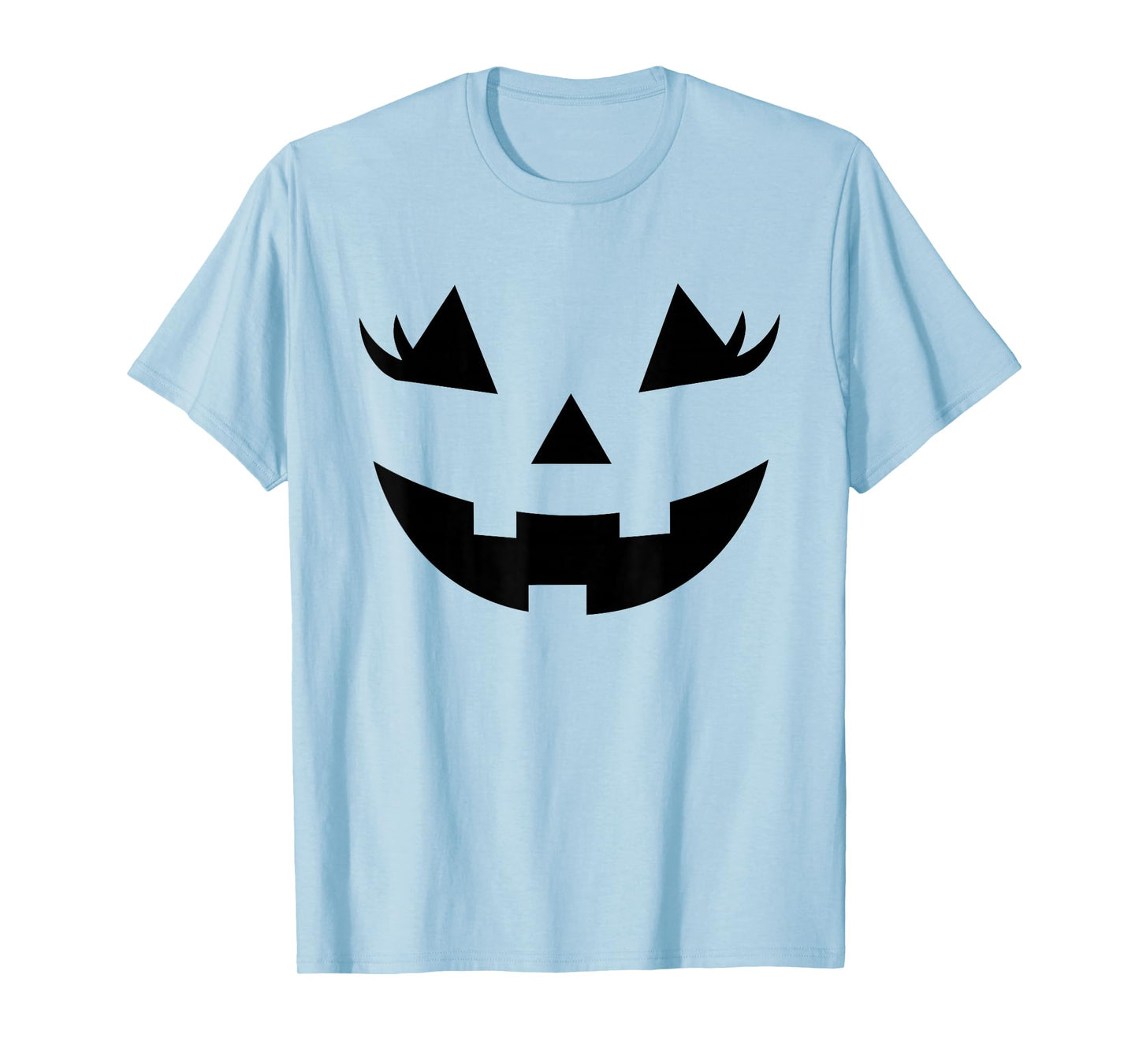 Jack O Lantern Face Girls Women Pumpkin Halloween Costume T-Shirt