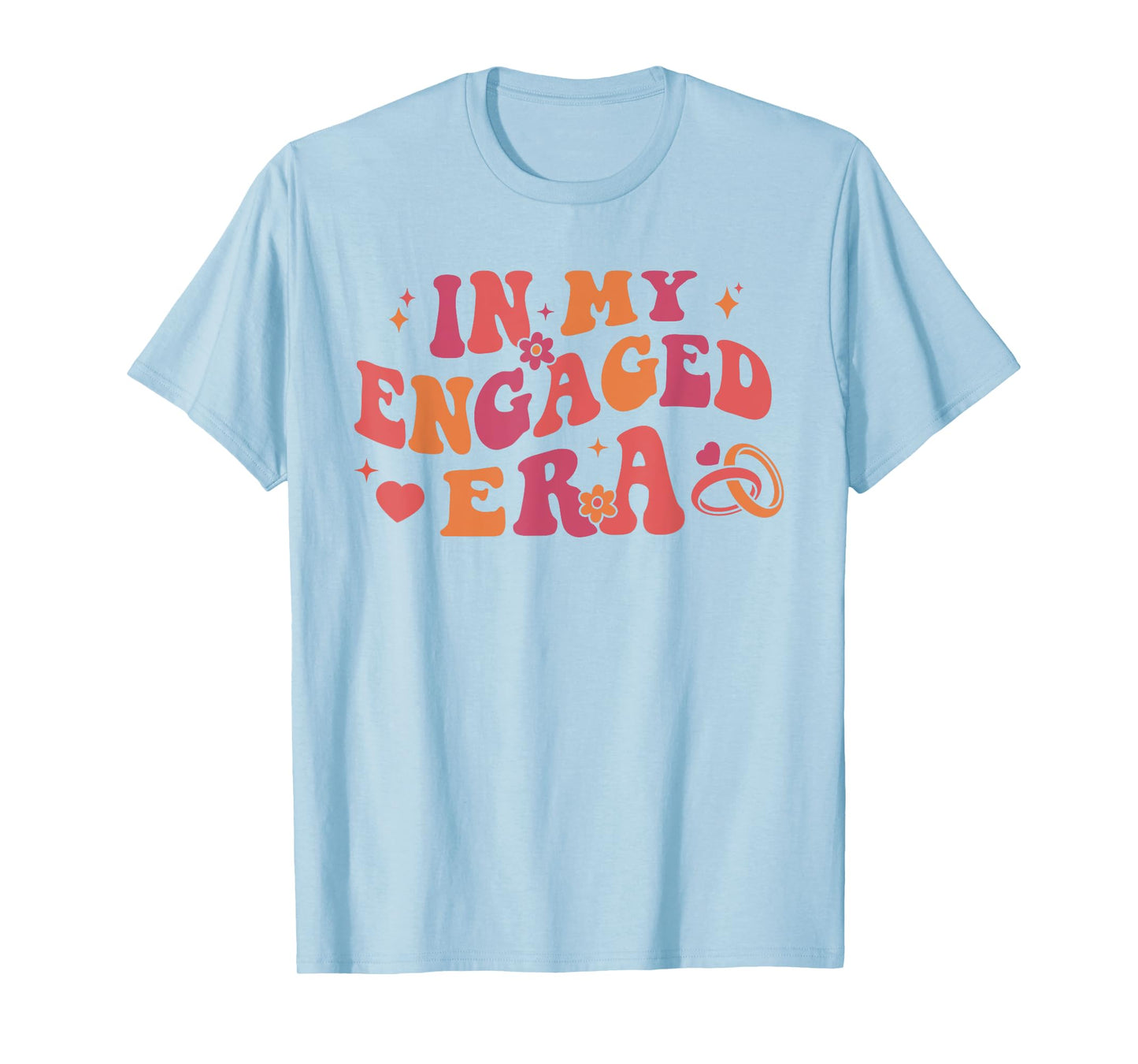 In My Engaged Era Retro Bride Bachelorette Party Bridesmaid T-Shirt