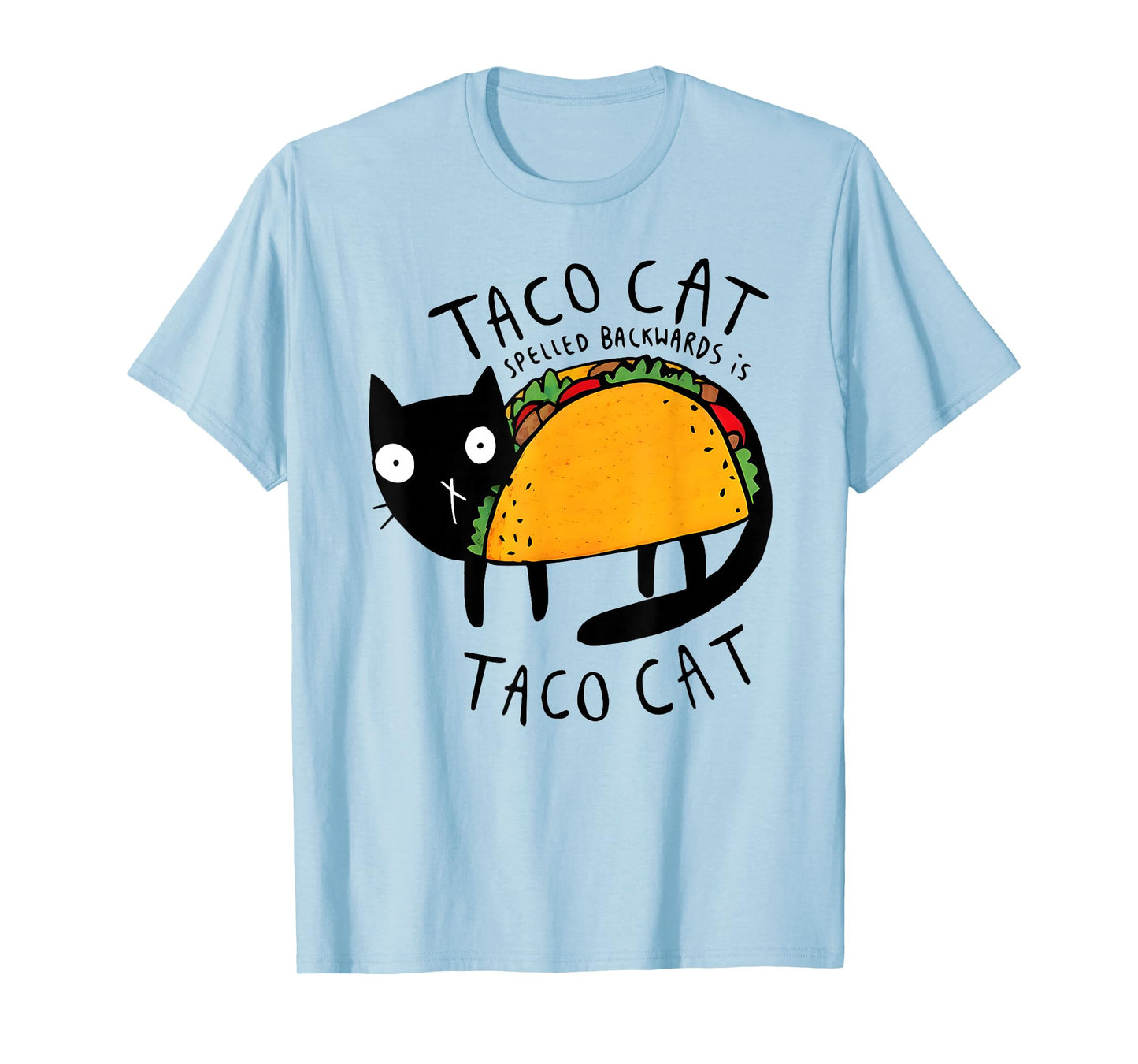 Tacocat Spelled Backwards Funny Taco Cat Cinco De Mayo Kids T-Shirt