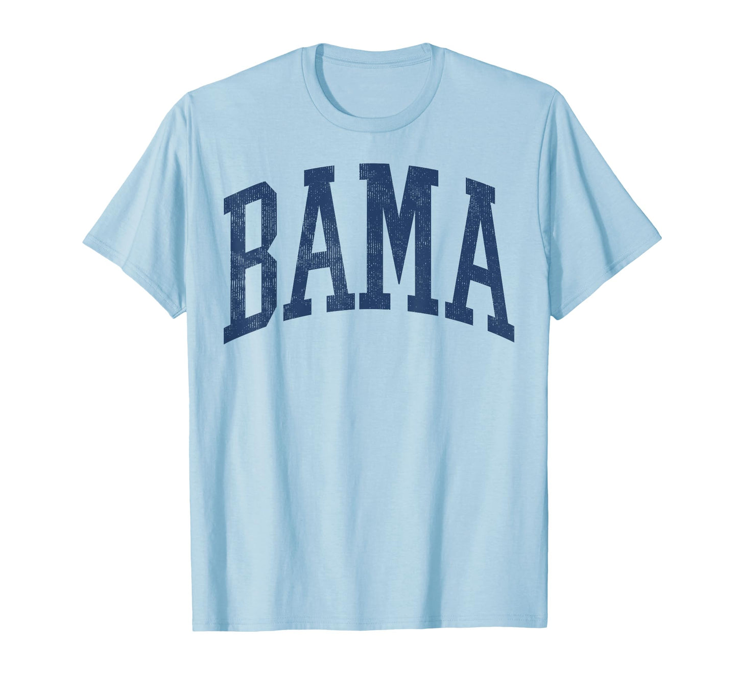 Alabama - Bama White AL State Graphic Vintage Sports Lover T-Shirt