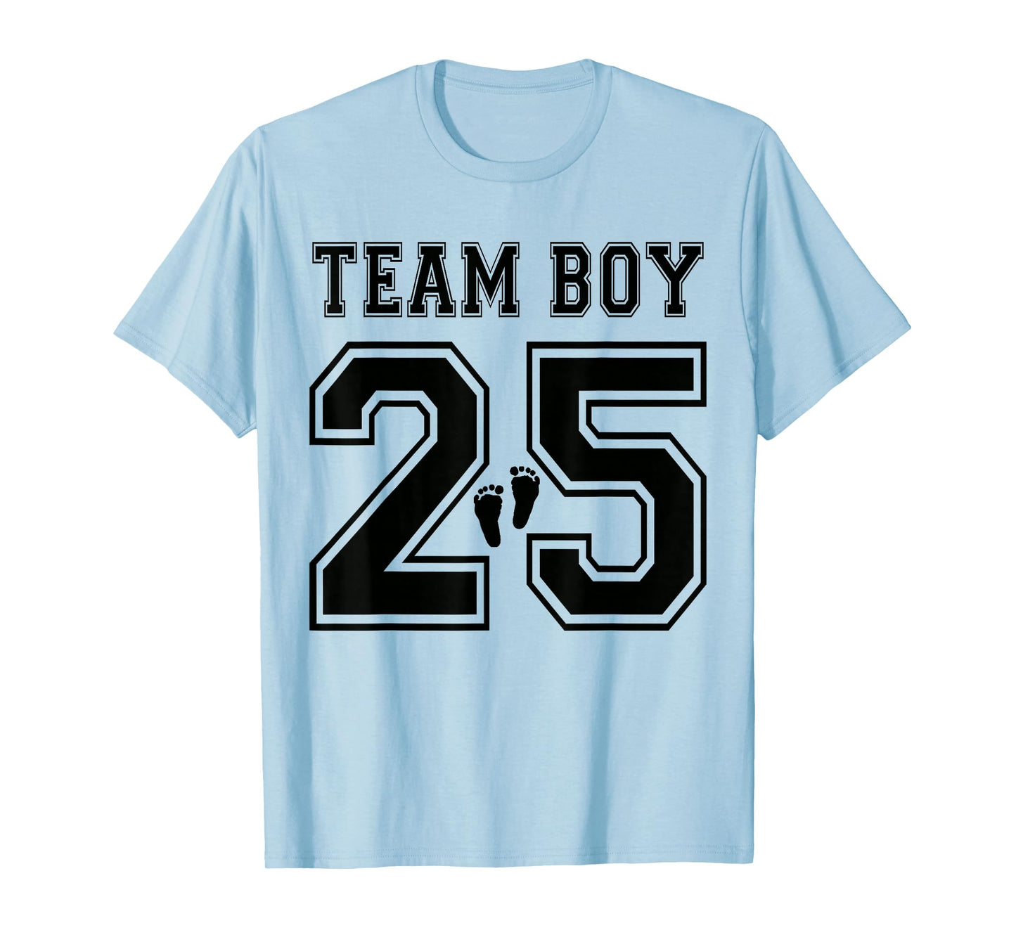 Team Boy 2025 Gender Reveal Boy Baby Shower Adoption T-Shirt