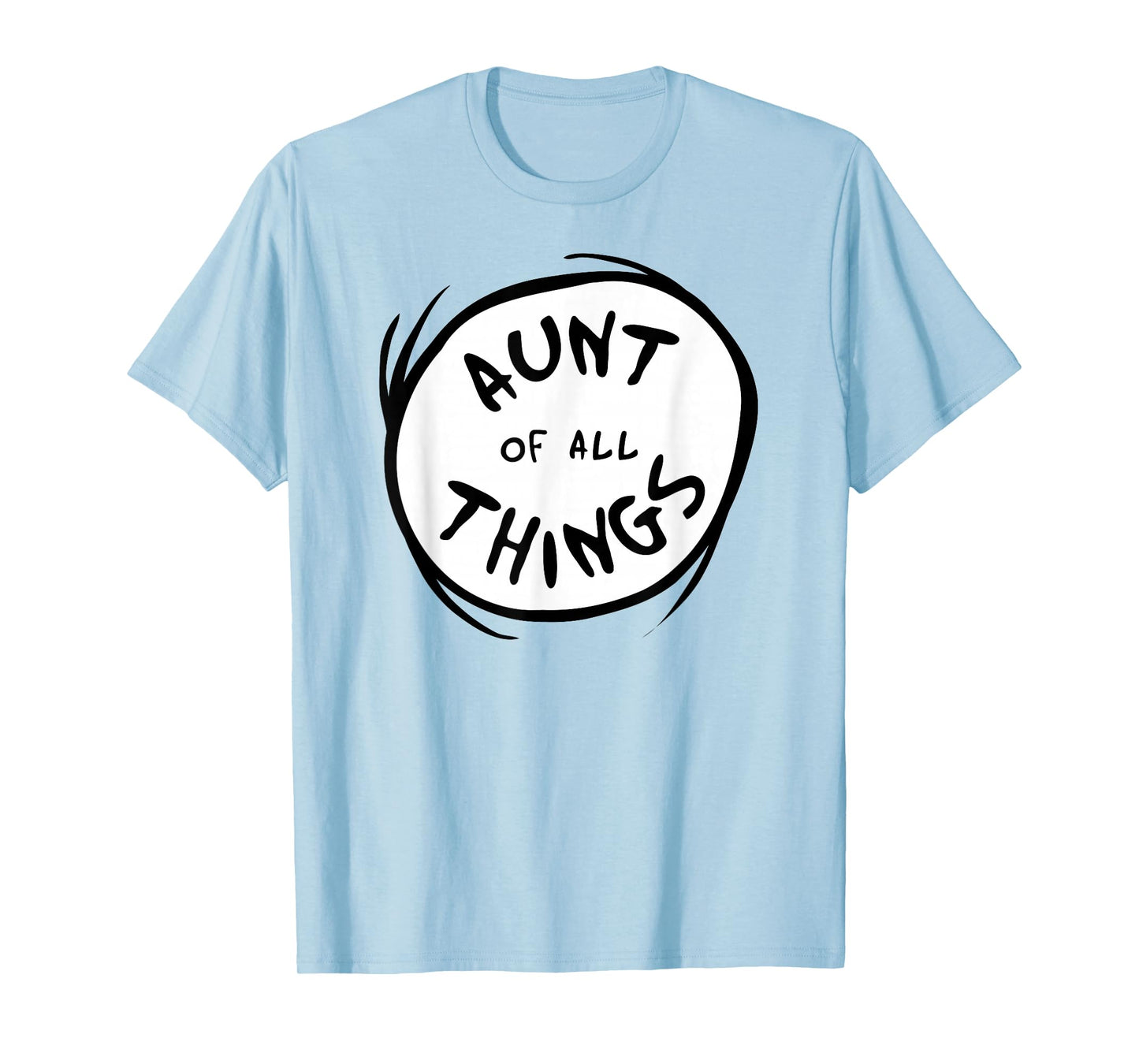 Dr. Seuss Aunt of all Things Emblem RED T-shirt T-Shirt