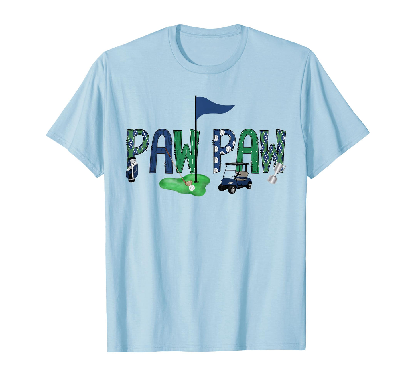 Paw Paw Of The Birthday Boy Hole in One Golf Sport Matching T-Shirt