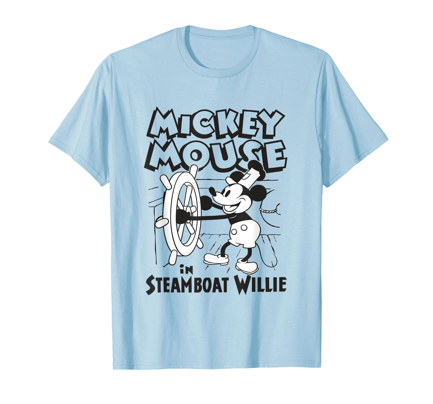 Disney Steamboat Willie Mickey Mouse Steering Boat Vintage T-Shirt