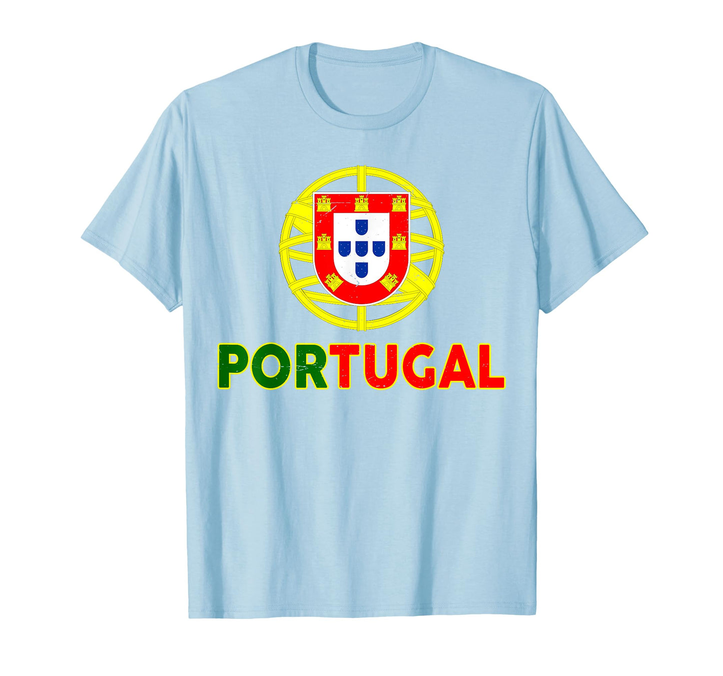 Men Portugal Toddler Kids Boys Women Pride Portuguese Flag T-Shirt