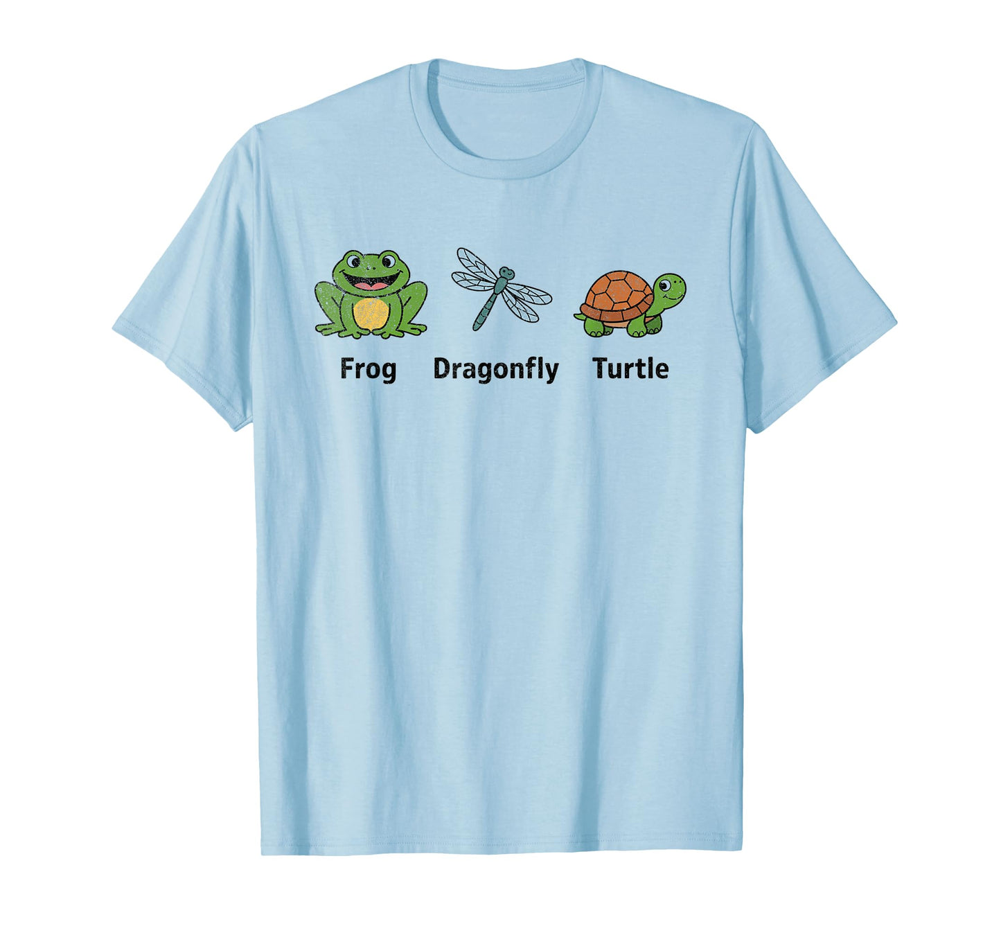 Frog Dragonfly Turtle Funny T-Shirt