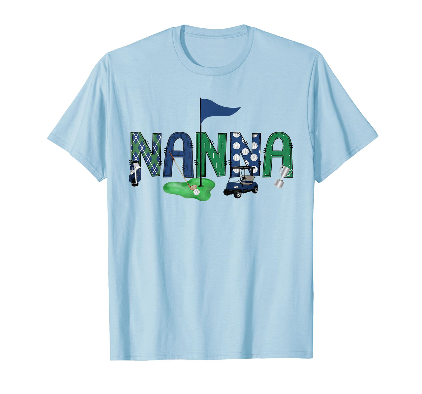Nanna Of The Birthday Boy Hole in One Golf Sport Matching T-Shirt