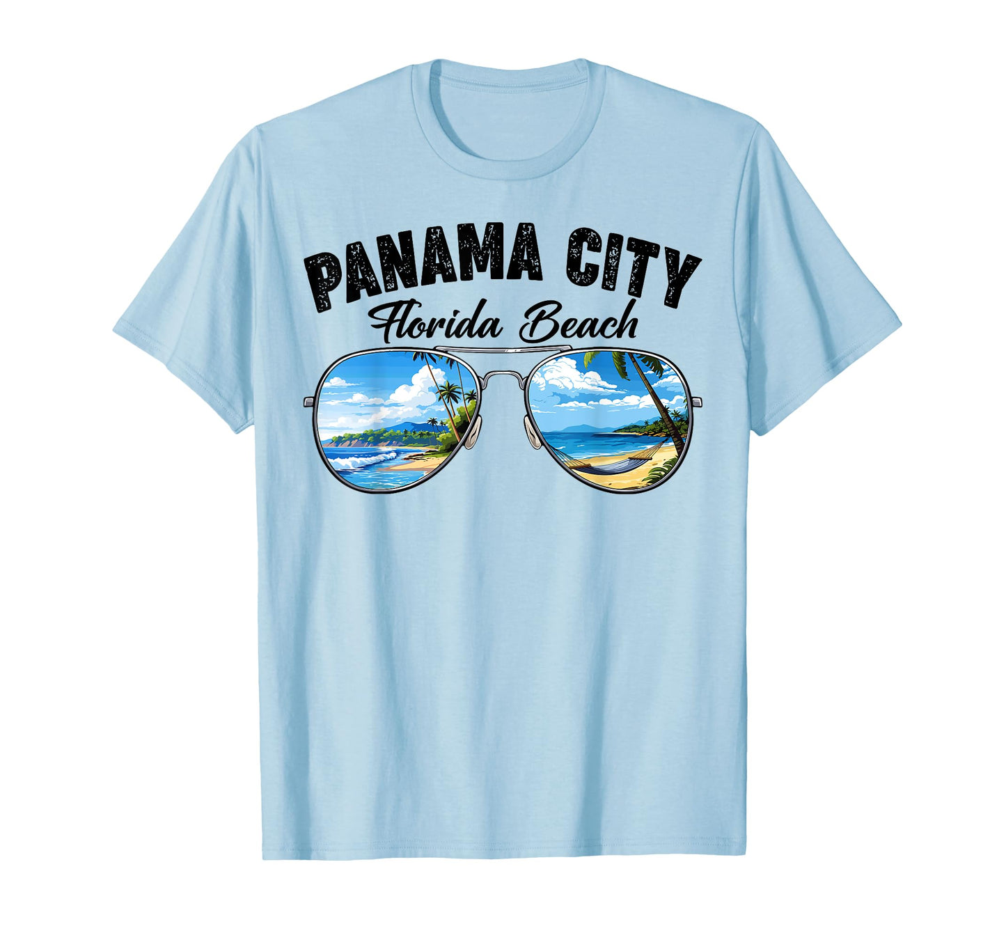 Retro Panama City Florida Beach Vibes Summer Break Vacation Men Women Kids T-Shirt