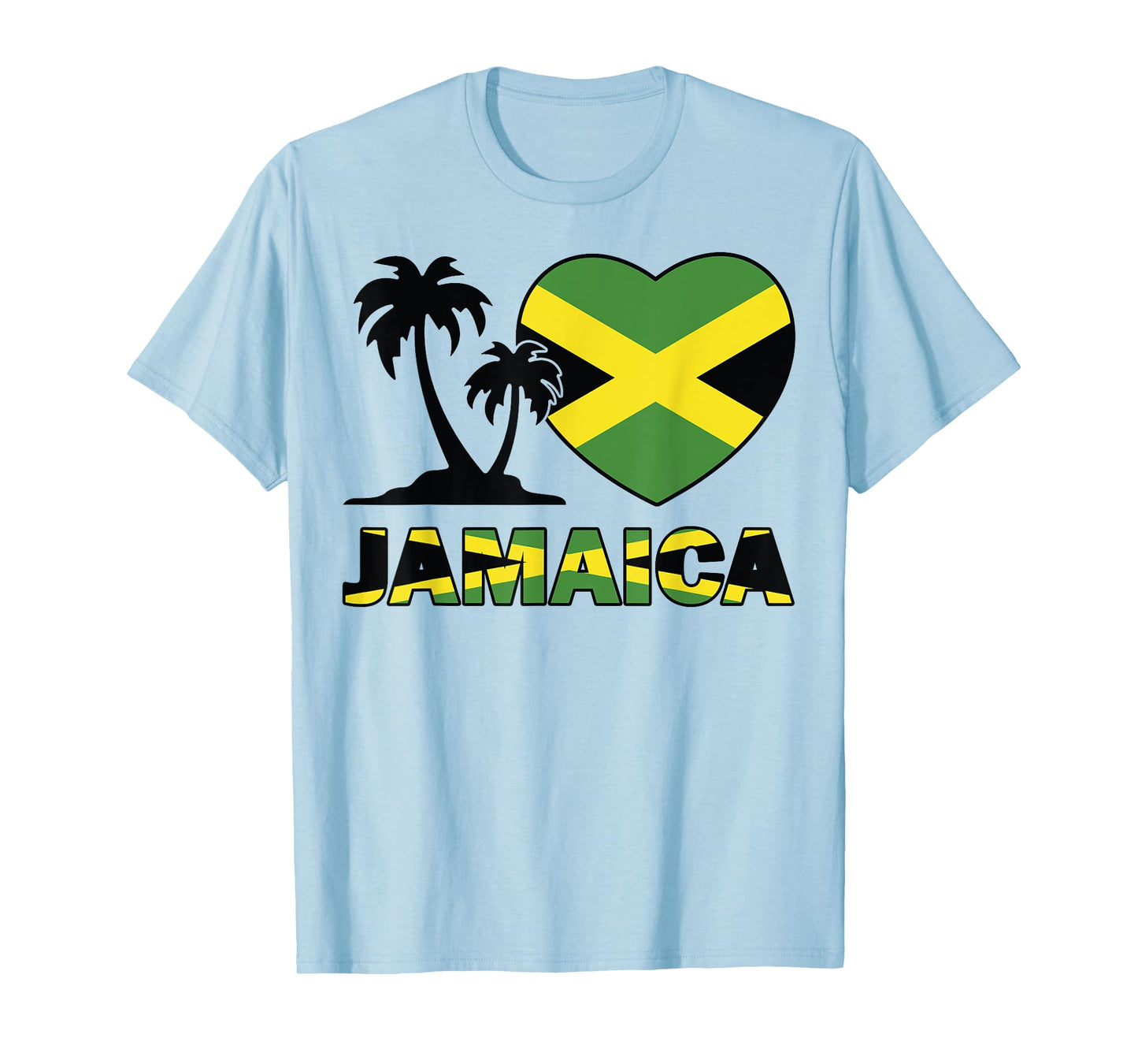Jamaica-Shirt I love Jamaican Flag Women Men Kids Boys T-Shirt