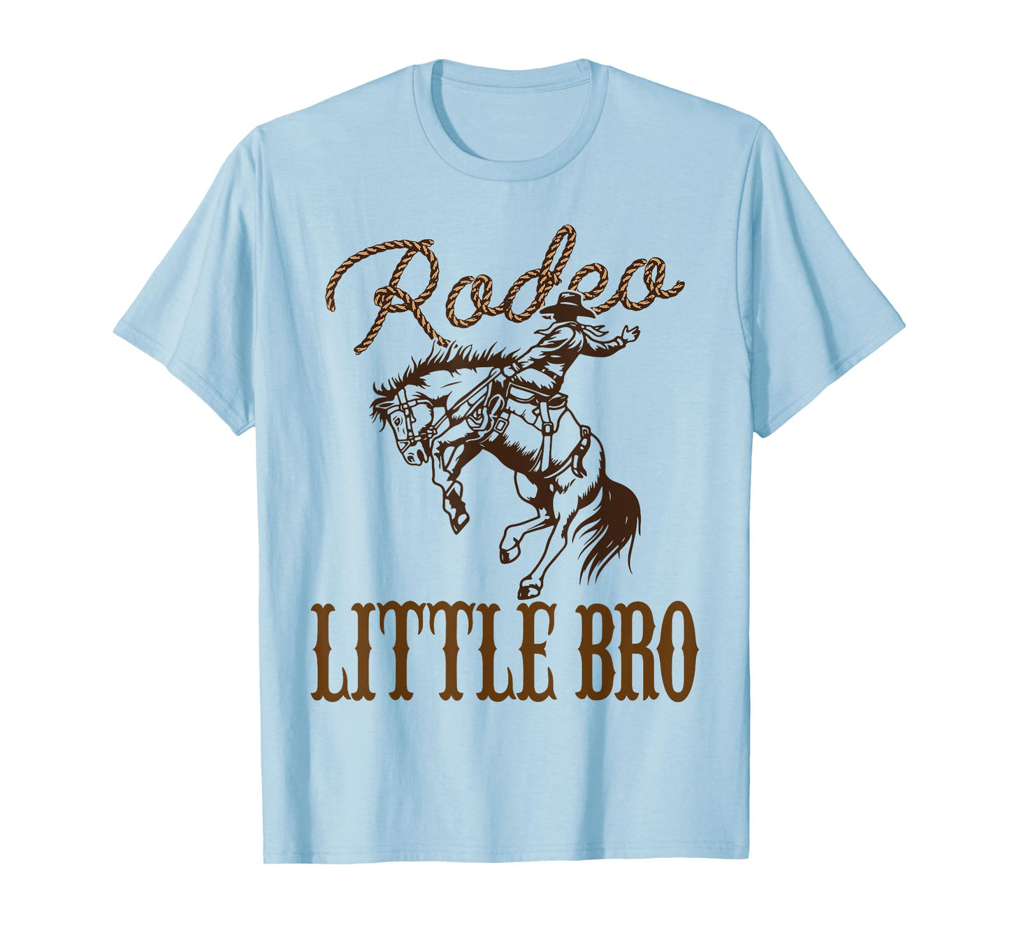 Little Bro Birthday Cowboy Cowgirl Western Rodeo Brother T-Shirt