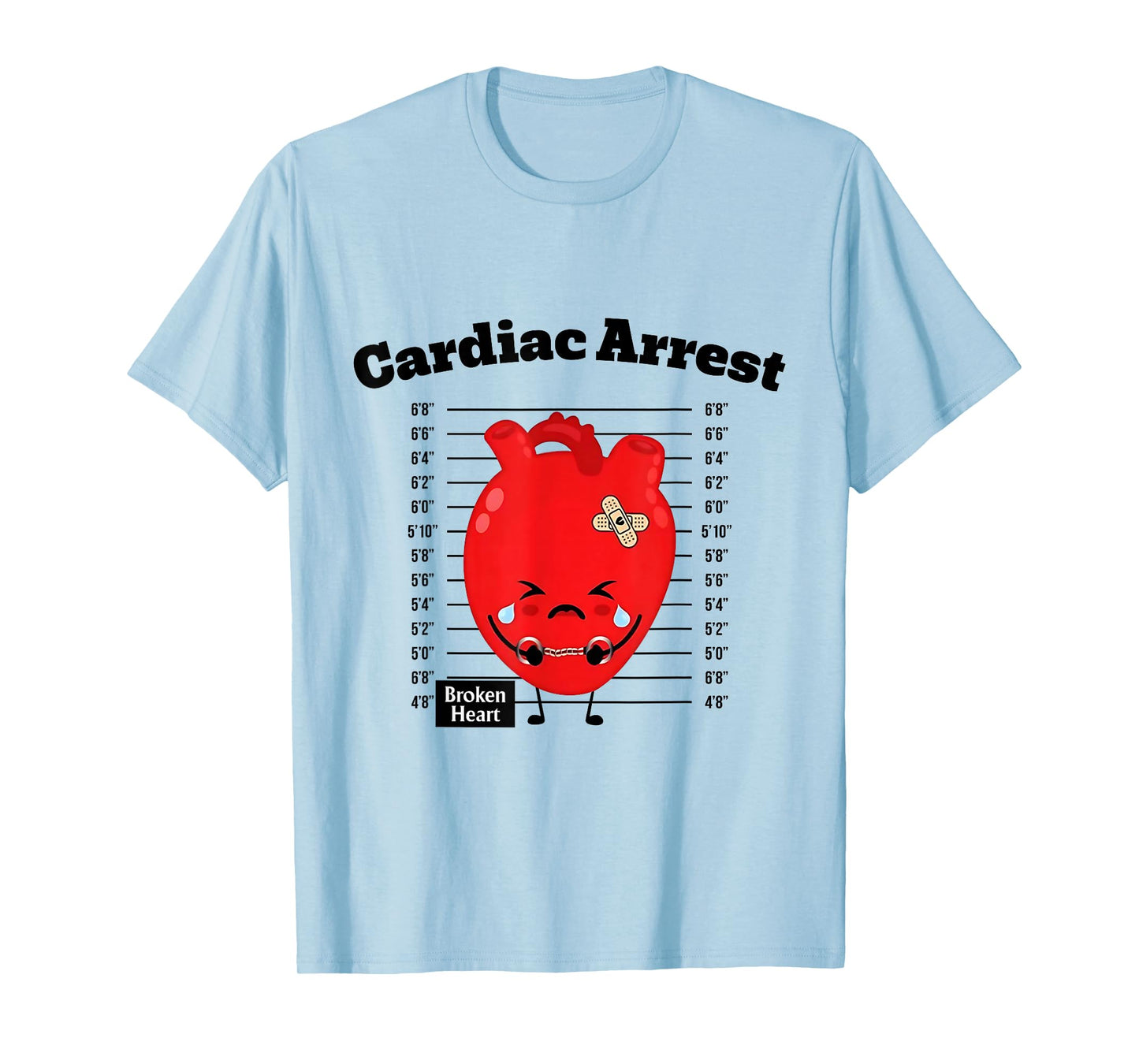 Cardiac Arrest Nurse Anatomy Cardiology Heart Flow Nurse Art T-Shirt