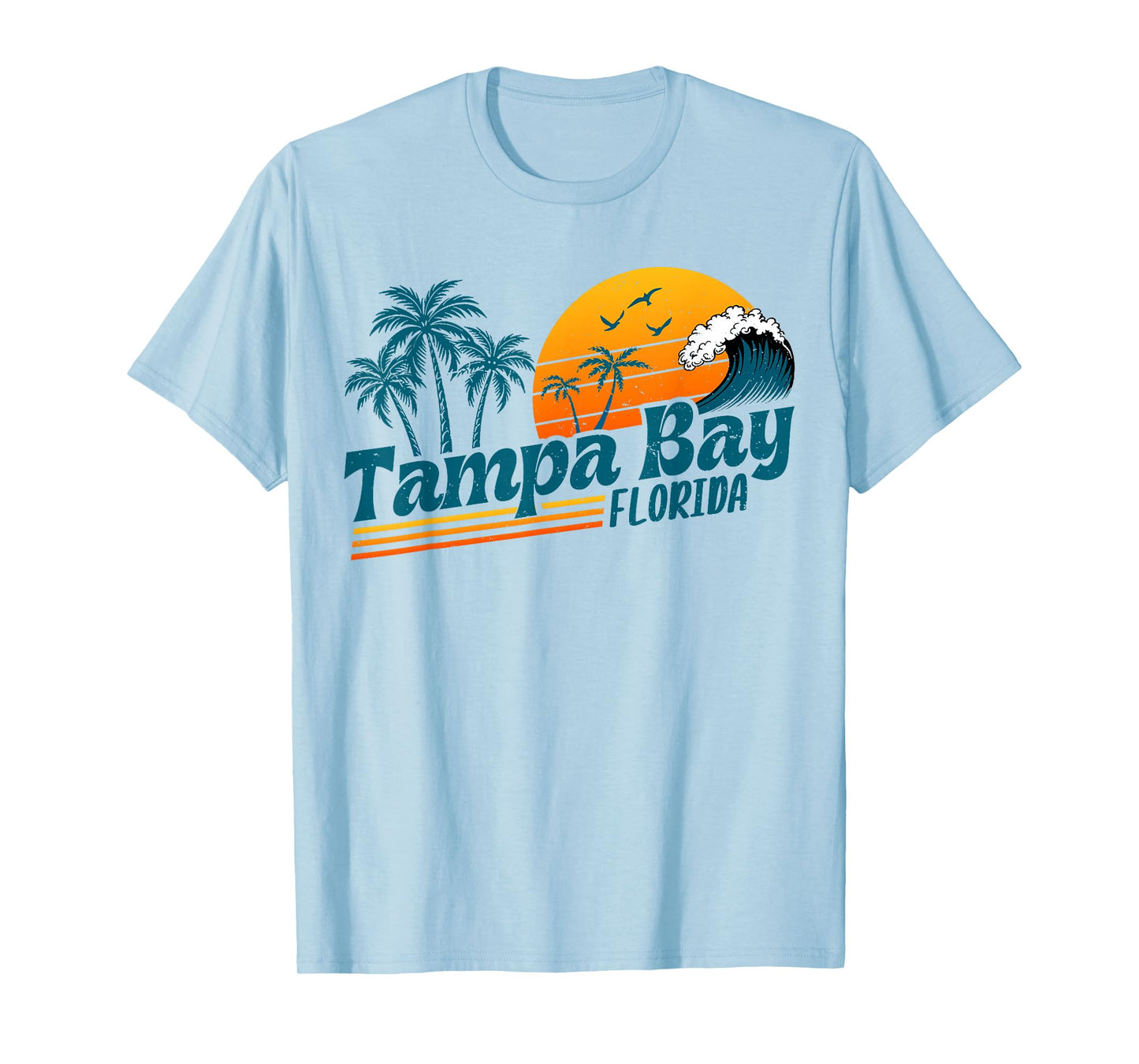 Vintage Tampa Bay Florida Beach Summer Vacation Spring Break T-Shirt