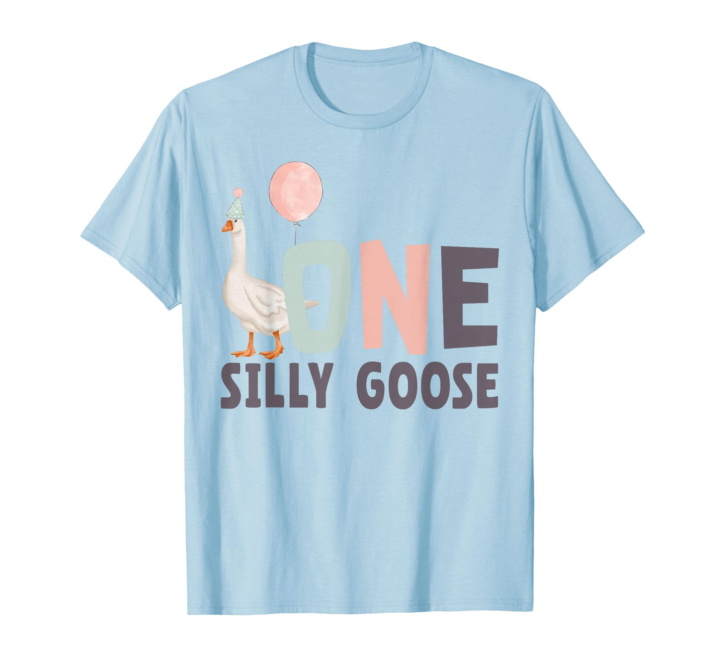 One Silly Goose Funny 1st First Birthday Family Matching T-Shirt