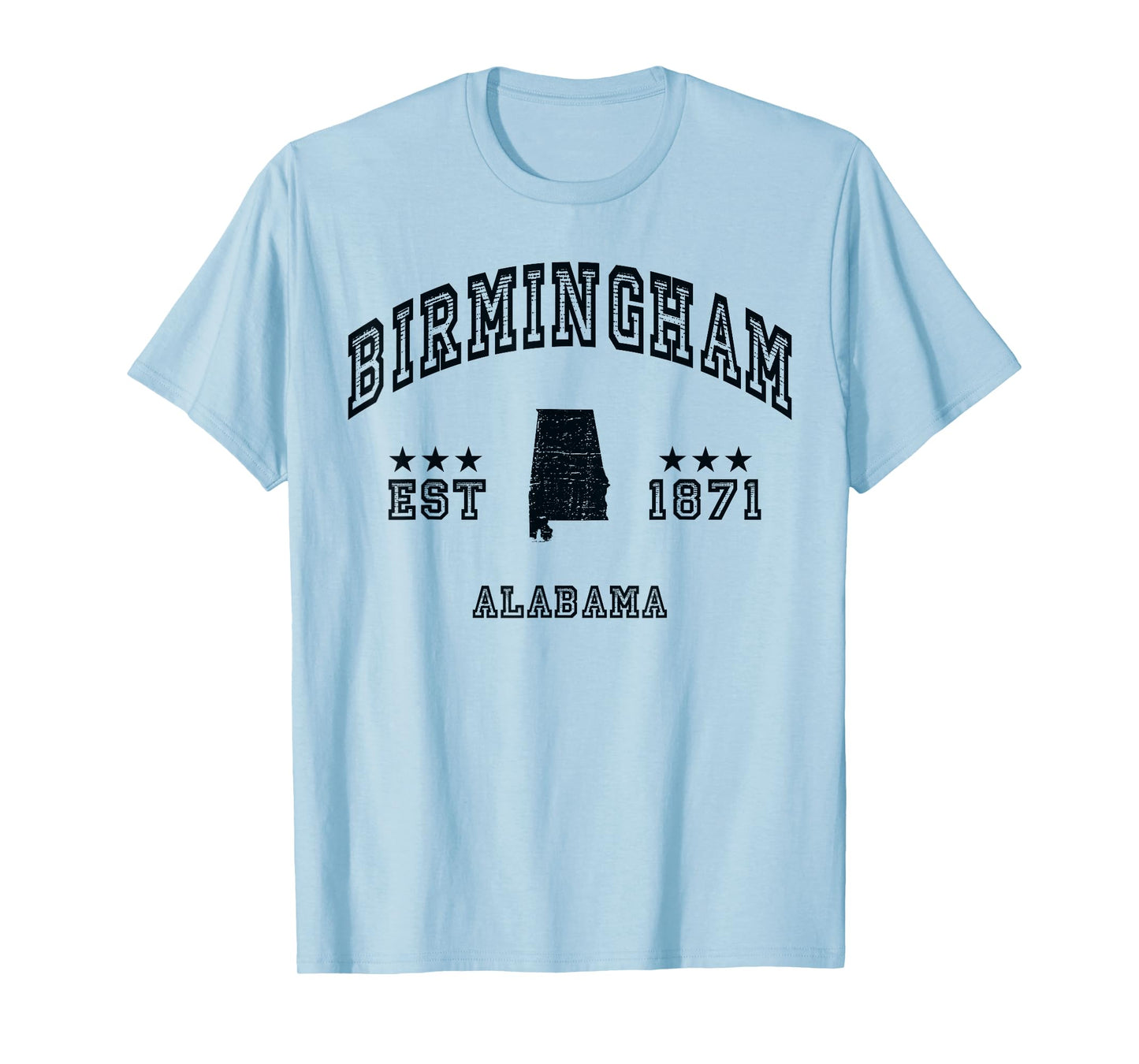 Retro Birmingham Alabama AL Souvenir Sport Throwback T-Shirt