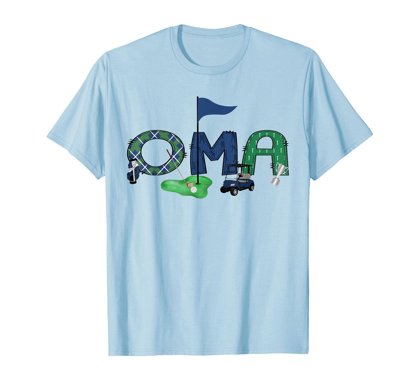 Oma Of The Birthday Boy Hole in One Golf Sport Matching T-Shirt