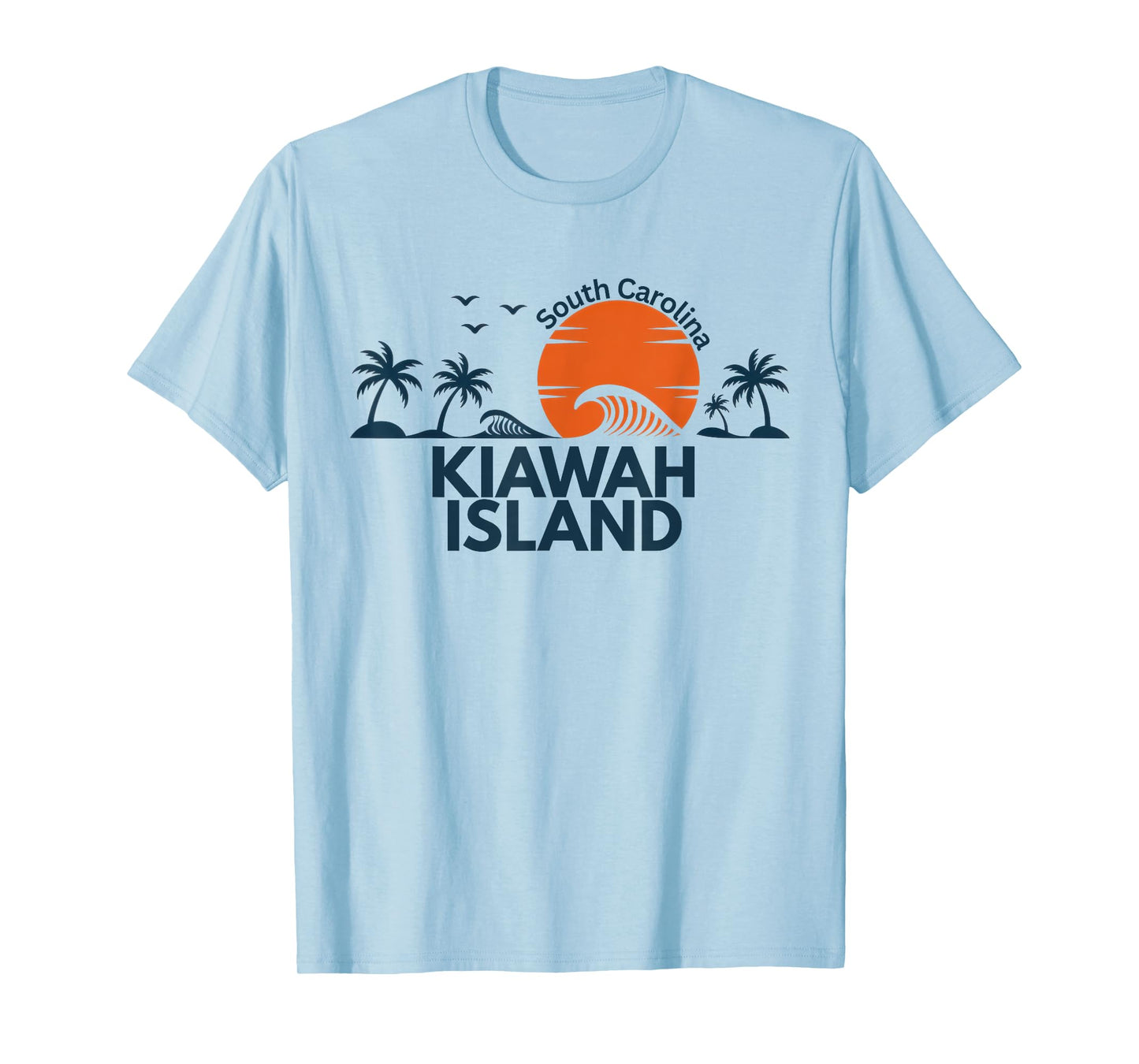 Kiawah Island Beach South Carolina Palm Tree Souvenir T-Shirt