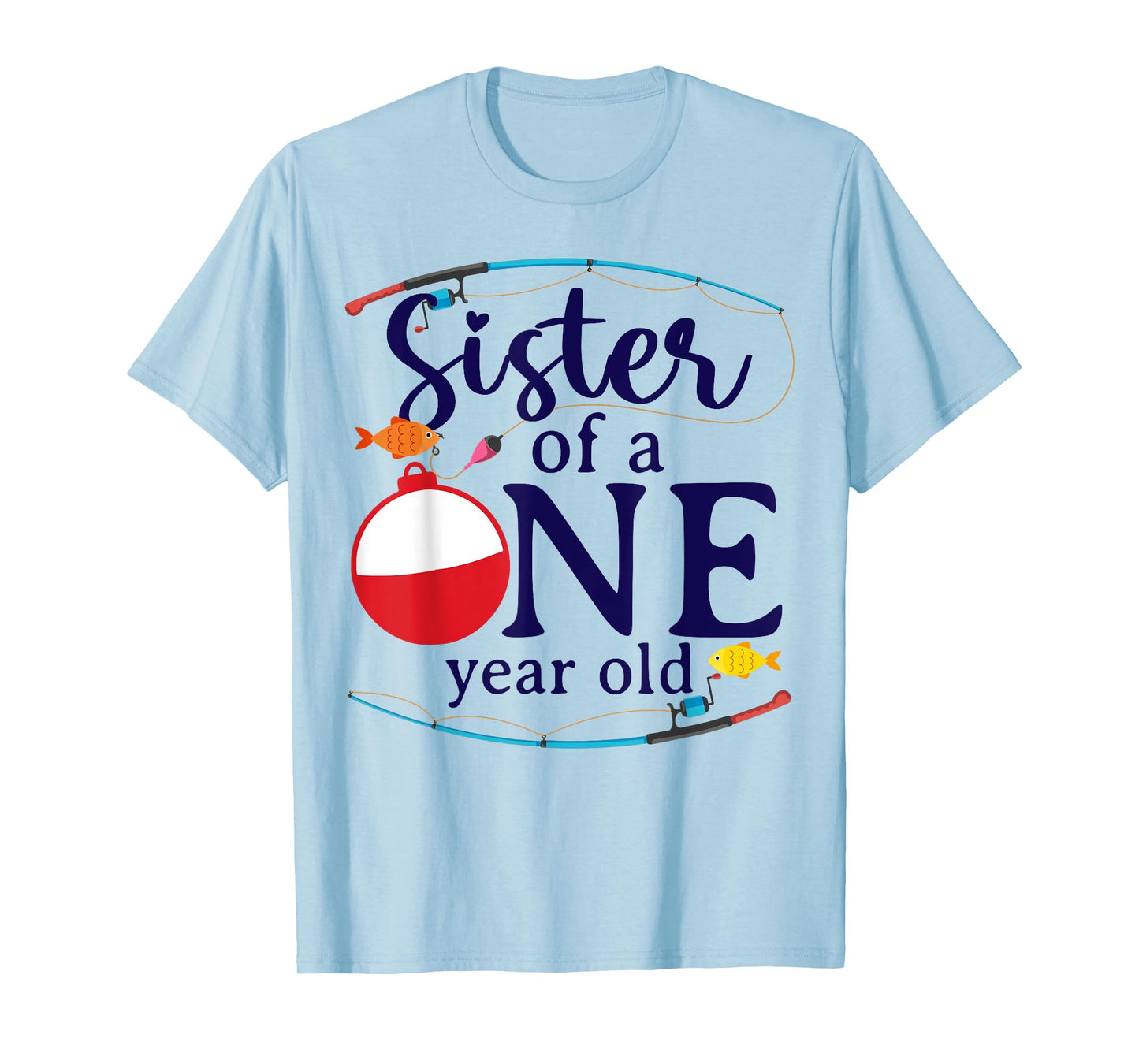 Sister Of The Big One Fishing O-Fish-Ally Birthday Boy Party T-Shirt