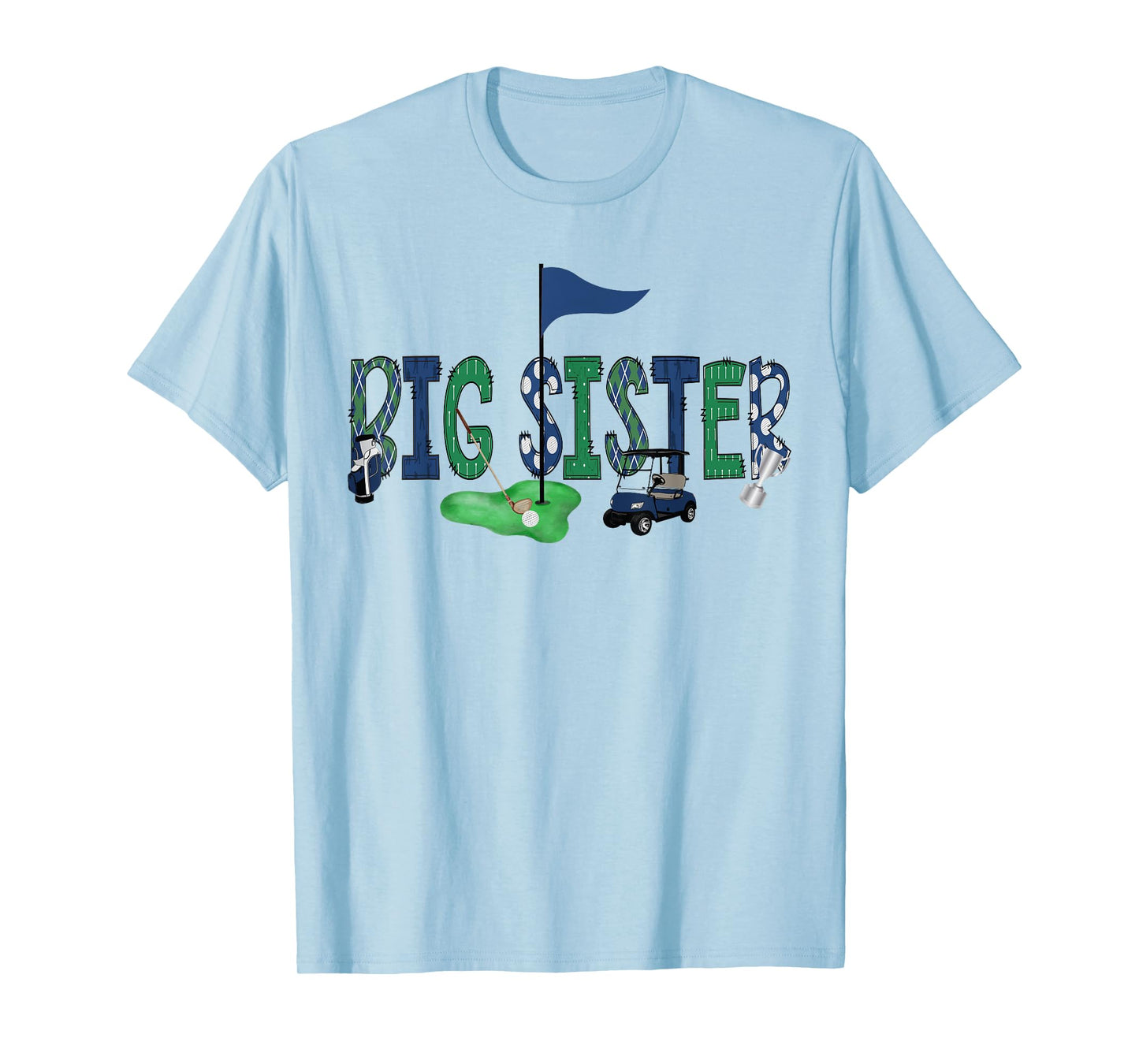 Big Sister Of The Birthday Boy Hole in One Golf Sport T-Shirt