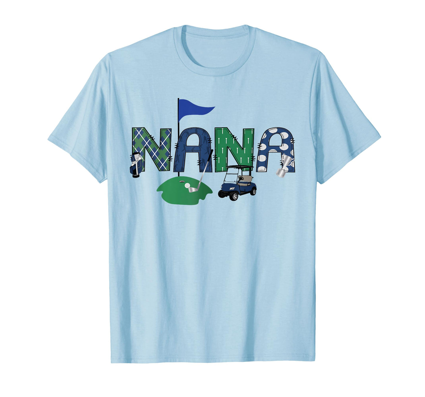 Golf Nana Hole In One Golf First Birthday Party T-Shirt