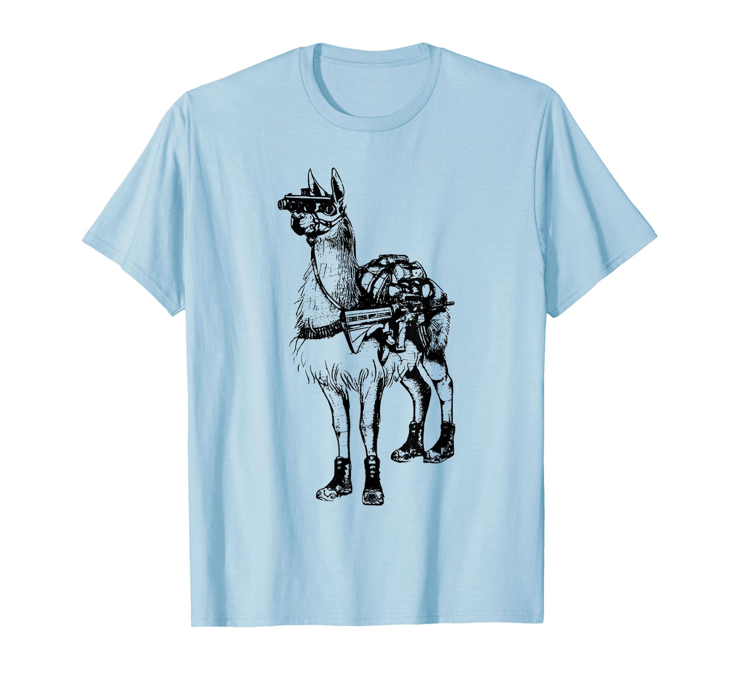 Freedom Llama With NVG Funny Animal T-Shirt