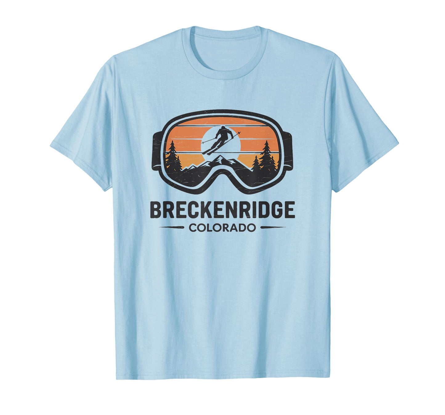 Breckenridge Colorado Ski Resort Retro Ski T-Shirt