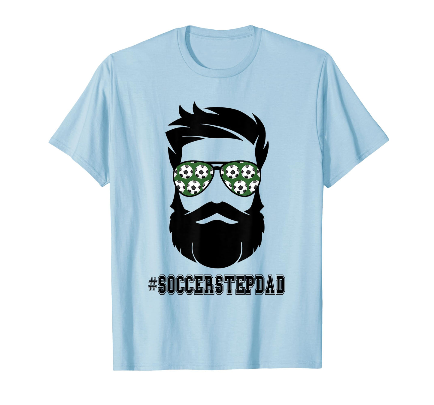 Soccer Stepdad With Beard Step Dad Step Father Stepfather T-Shirt