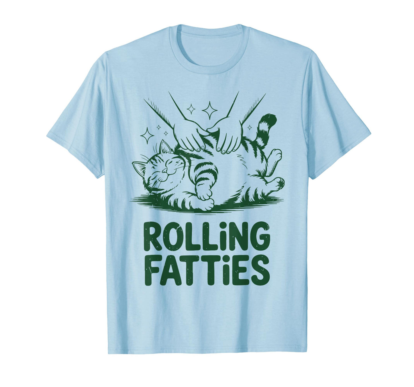 Tabby Cat-shirt Rolling Fatties Daddy Mom Men Women Funny T-Shirt