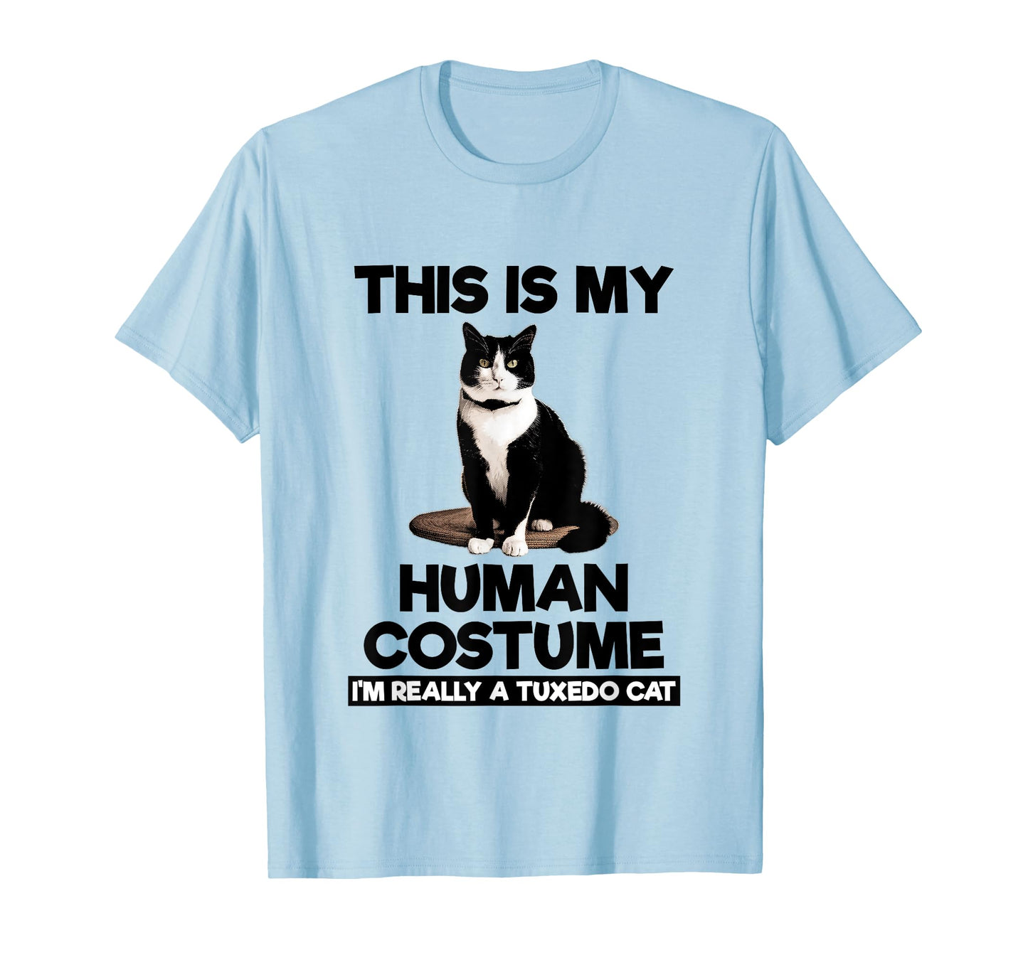 This Is My Human Costume Shirt Funny Tuxedo Cat Kitten Lover T-Shirt