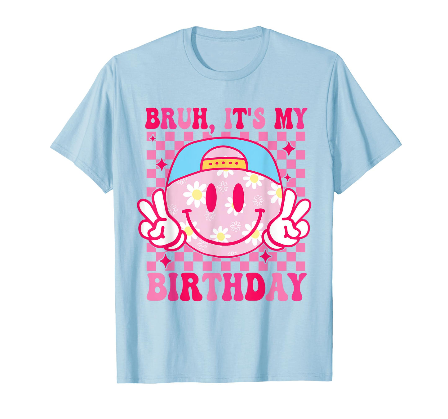 Groovy It's My Birthday Women Teens Girls Kids Bday Party T-Shirt