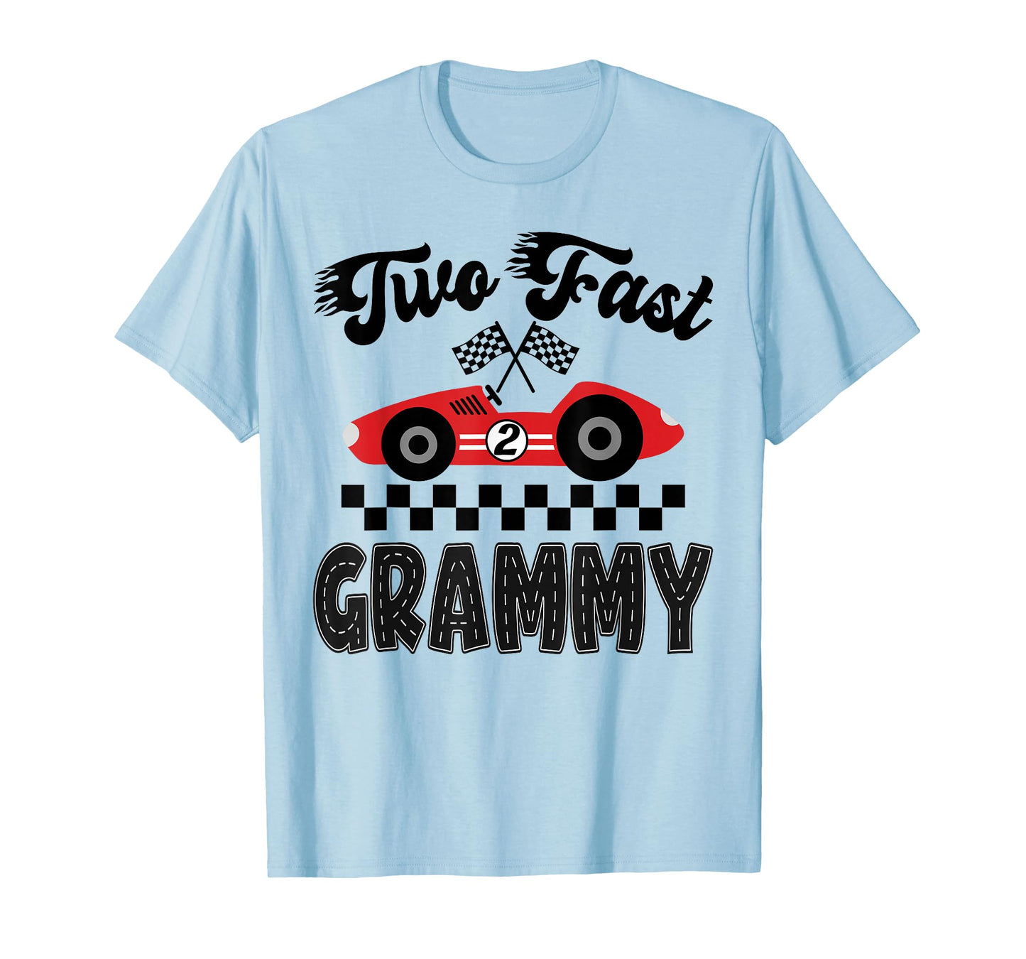 Two Fast Grammy of The Birthday Boy Racing Car Family T-Shirt