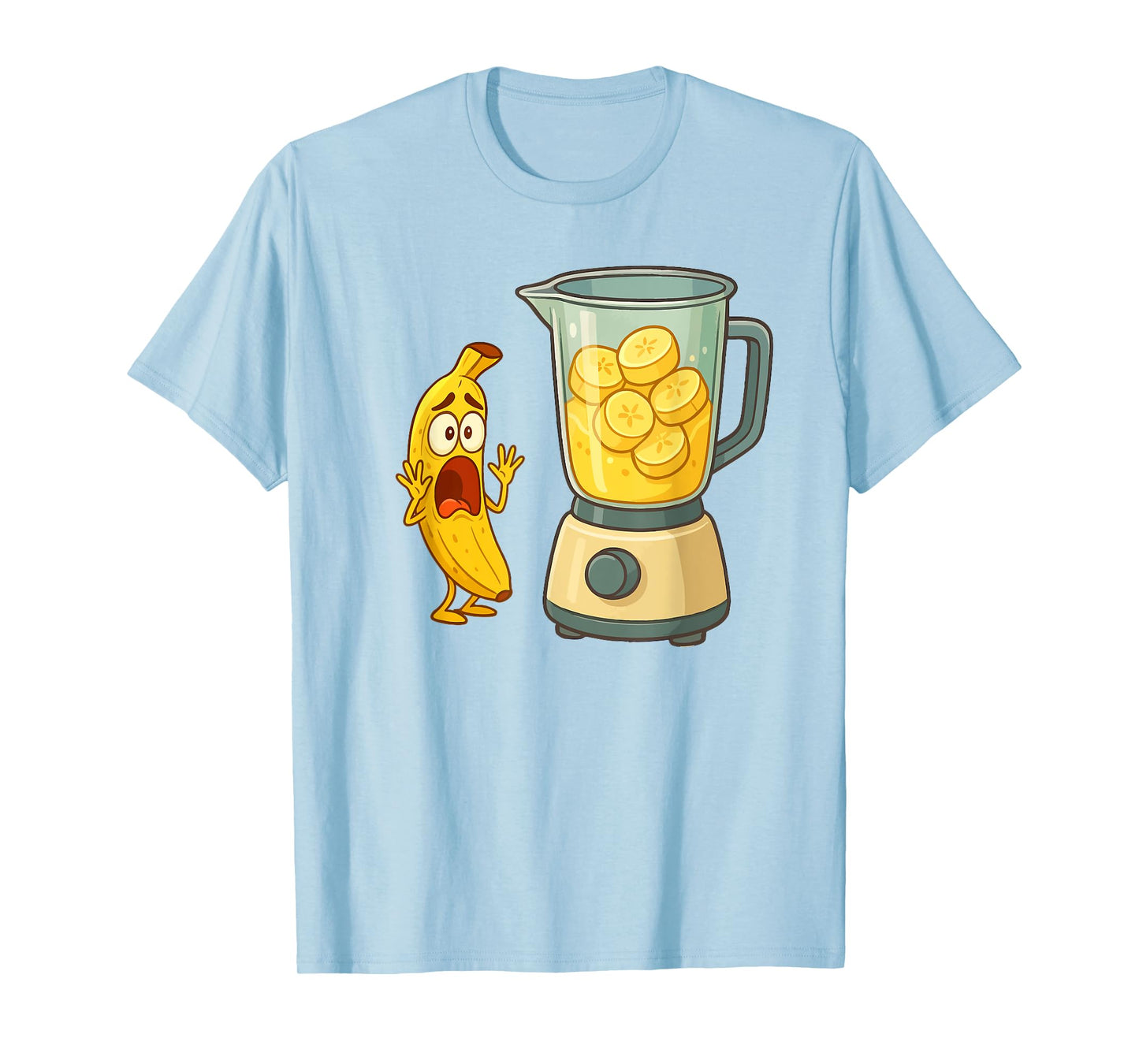 Humorous Screaming Banana for Men Women Kids. Funny Banana T-Shirt