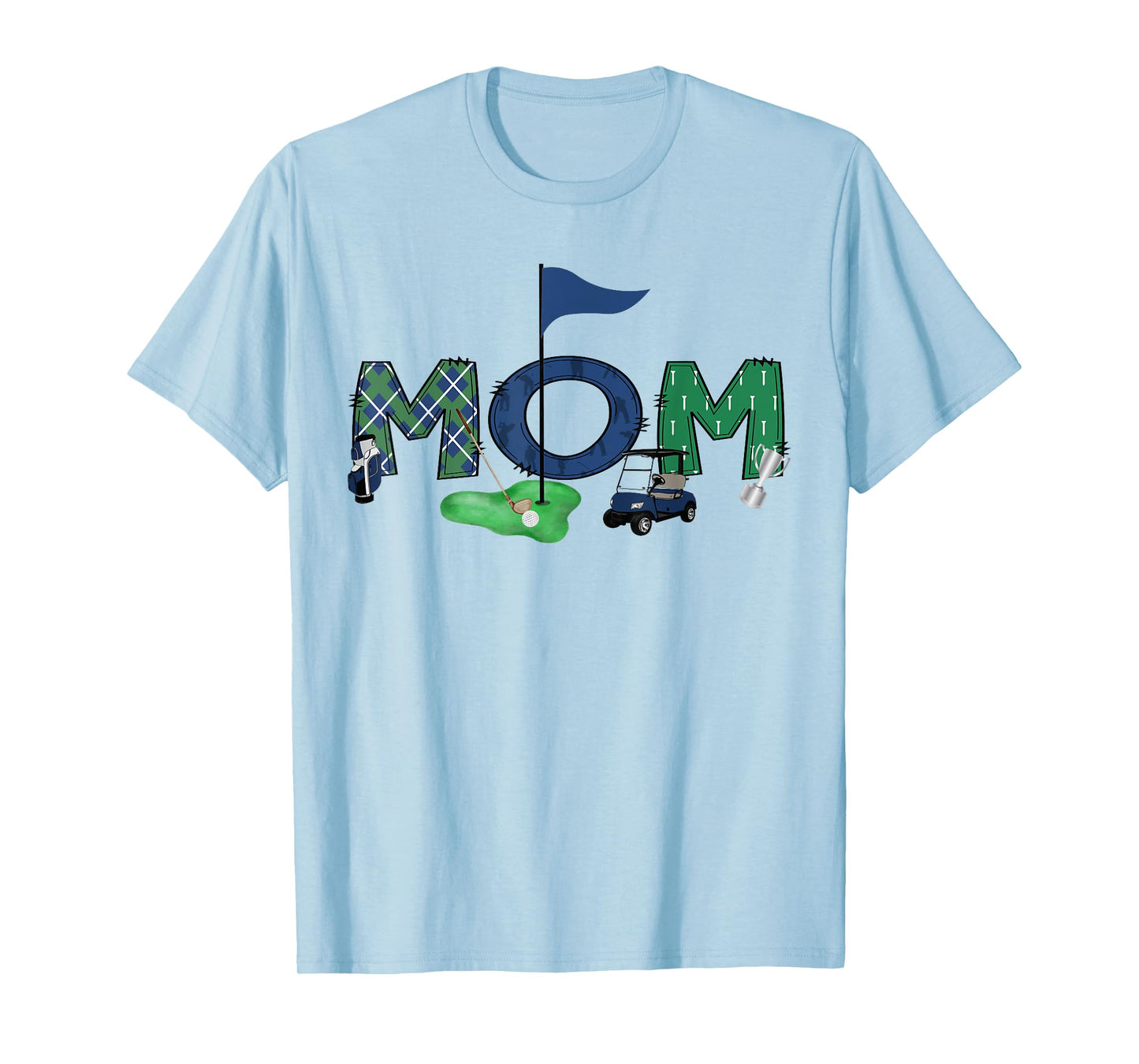 Mom Of The Birthday Boy Hole in One Golf Sport Matching T-Shirt