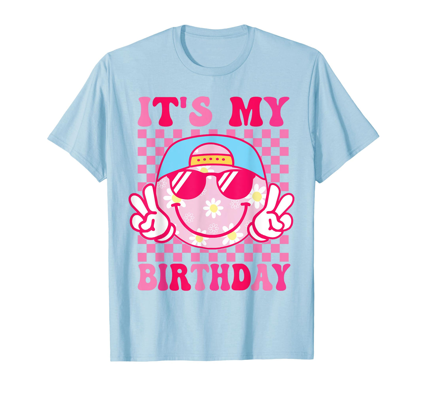 Groovy It's My Birthday Women Teens Girls Kids Bday Party T-Shirt