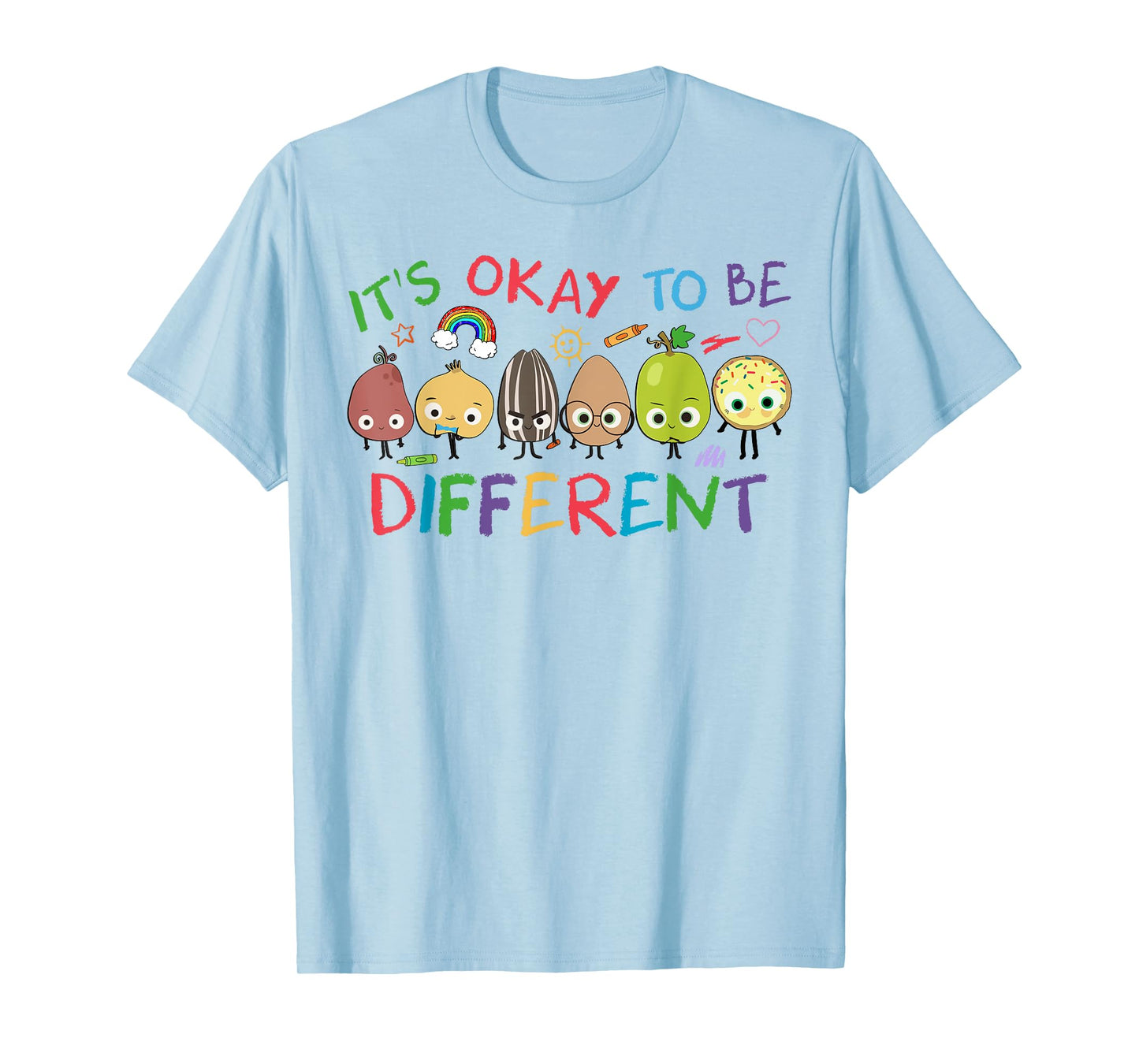 Retro Autism Teacher It's Ok To Be Different Autism Month T-Shirt