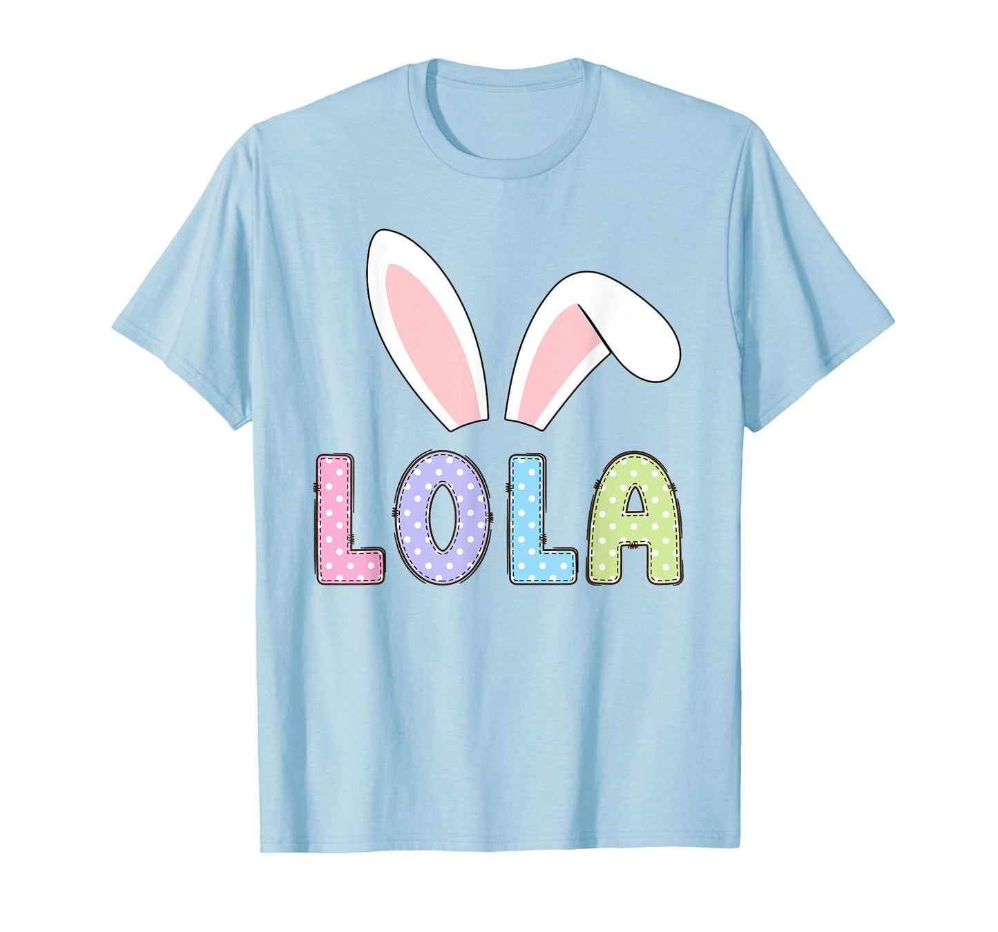 Cute Lola Happy Easter Bunny Matching Family Outfit T-Shirt