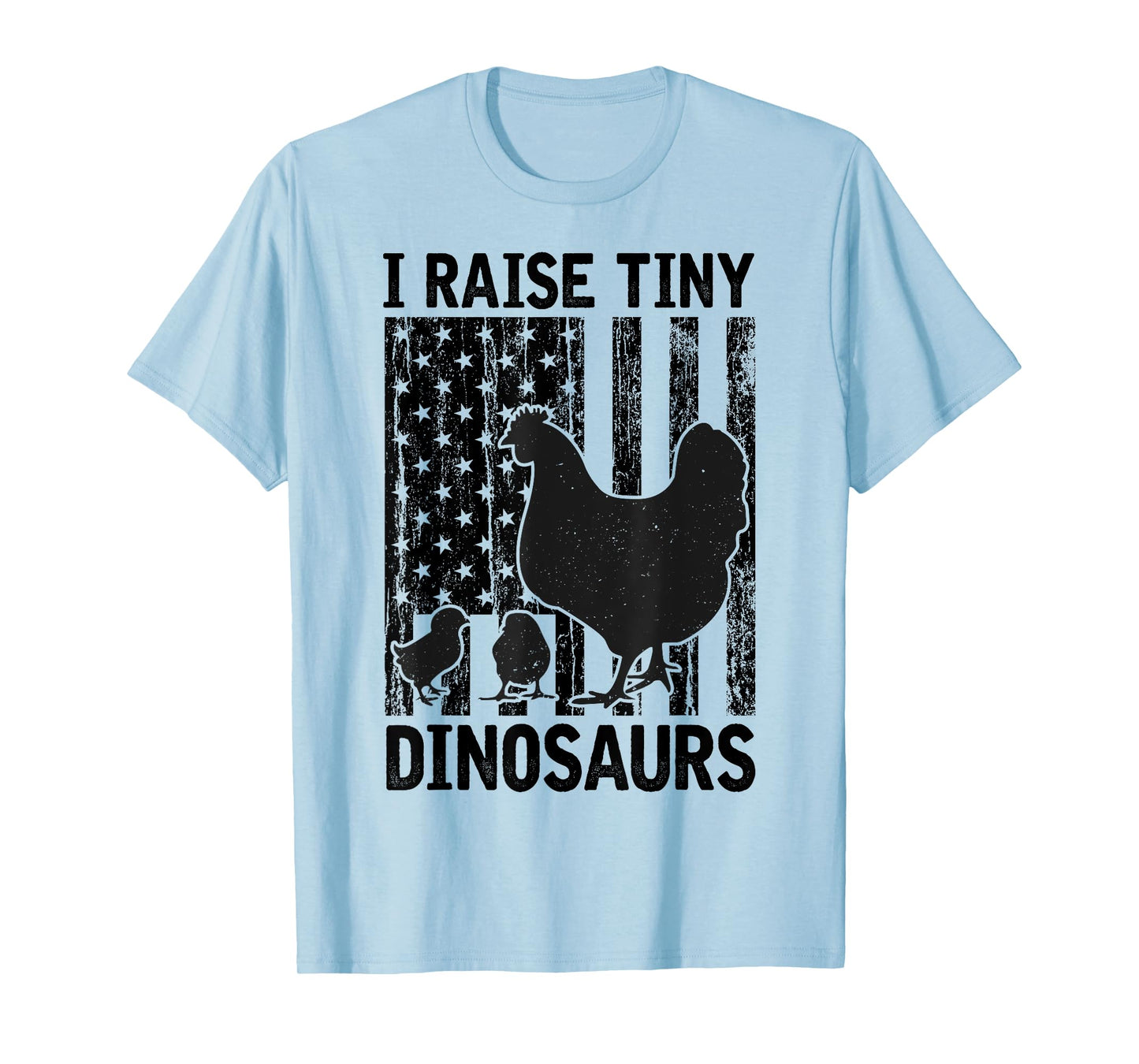 Funny Chickens Tiny Dinosaurs Vintage Chicken Owners Farmer T-Shirt