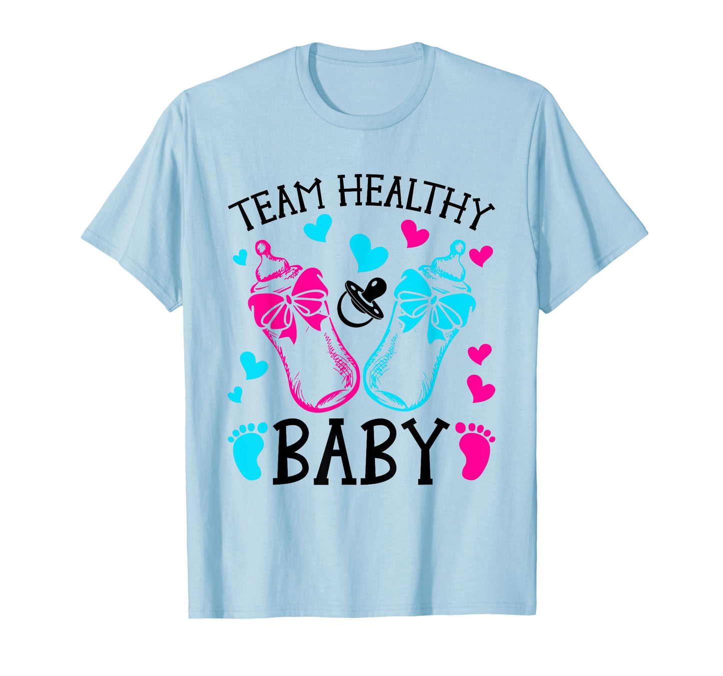 Team Healthy Baby Gender Reveal Party T-Shirt