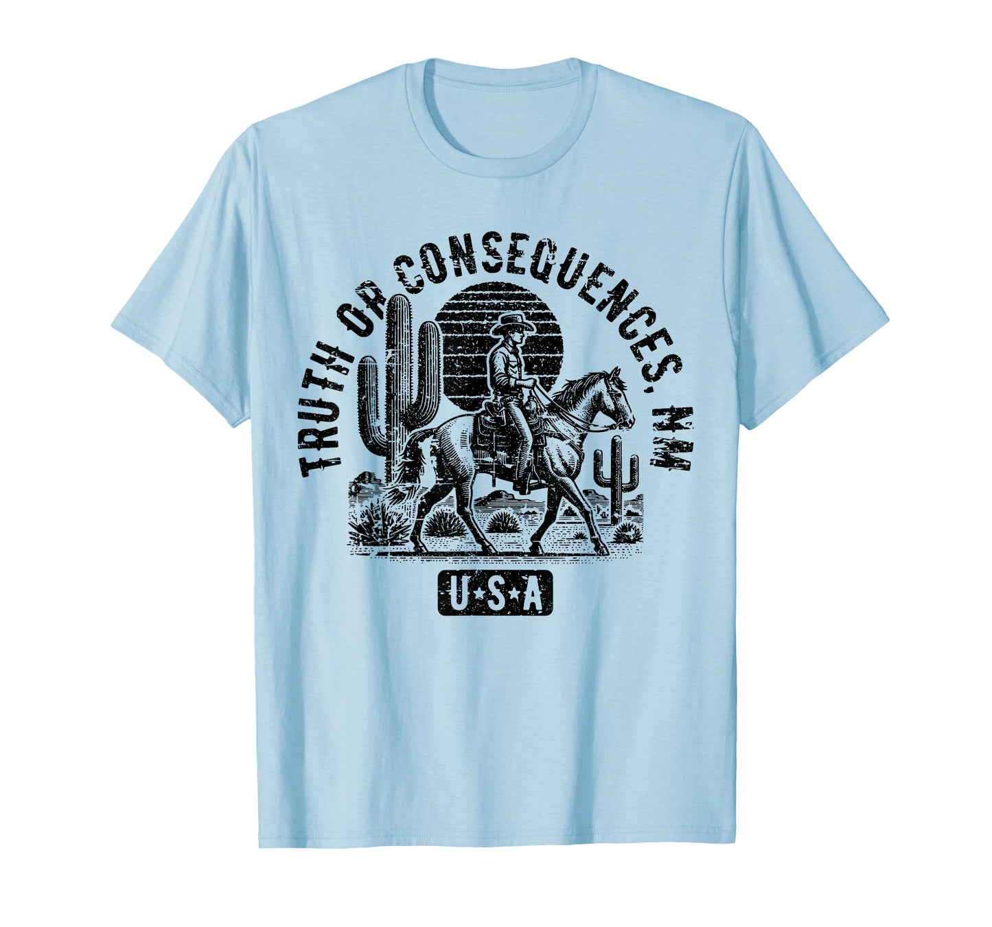 Truth or Consequences New Mexico USA Vintage Style Design T-Shirt