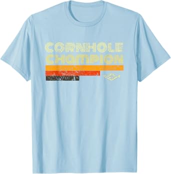 Cornhole Trophy Tshirt Vintage Christmas Gifts For Men 70s T-Shirt