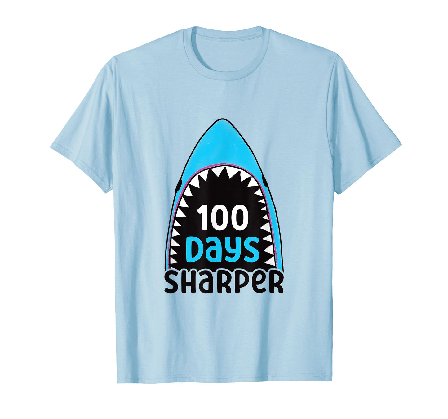 100 Days Sharper Boys Shark 100th Day of School T-Shirt
