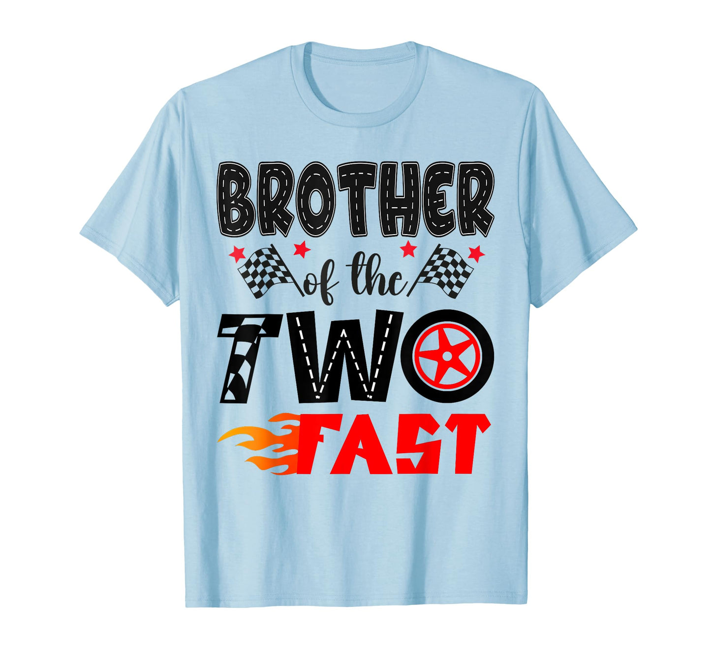 Brother of The Two Fast 2Nd Birthday Boy Racing Car T-Shirt