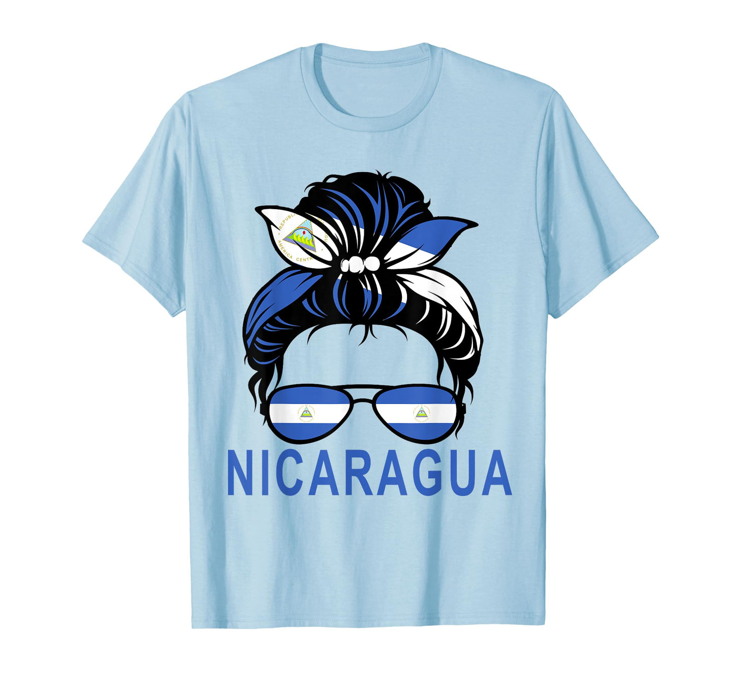 Flag Nicaragua Hispanic Heritage month For Nicaraguan Girl T-Shirt