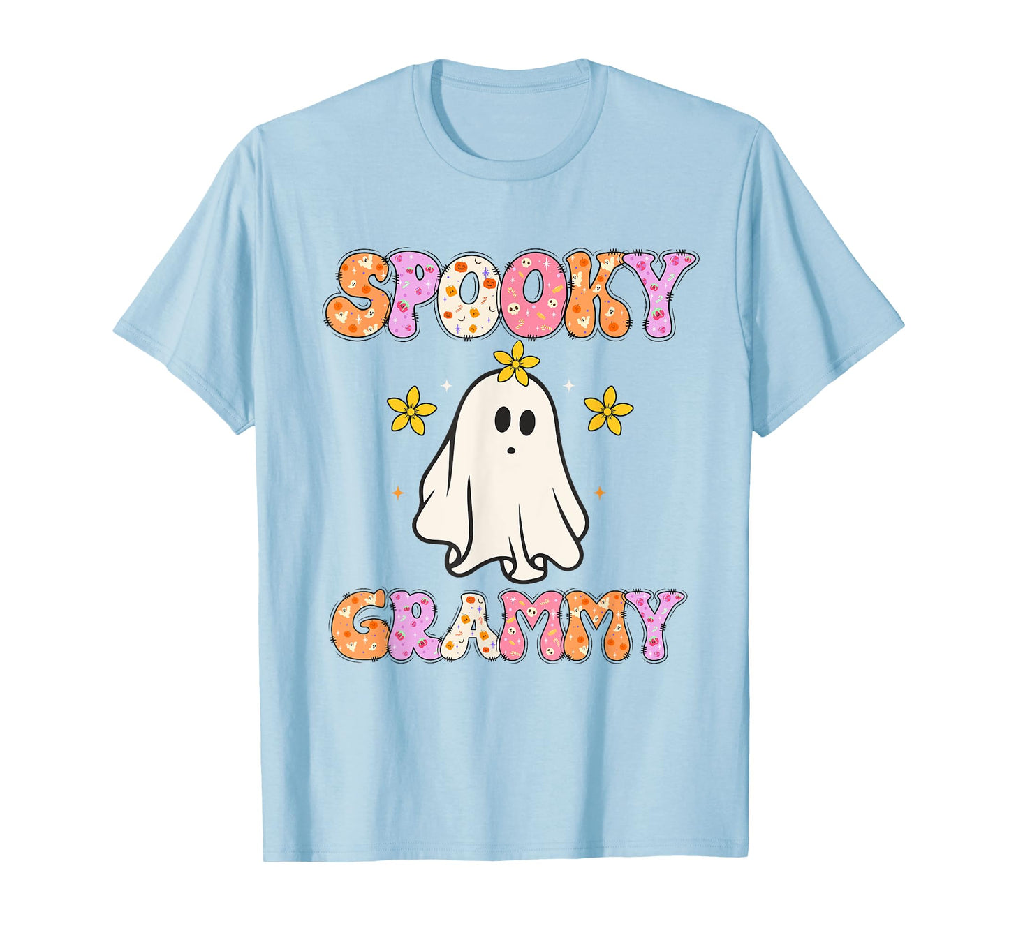 Spooky Grammy Halloween Grandma Groovy T-Shirt